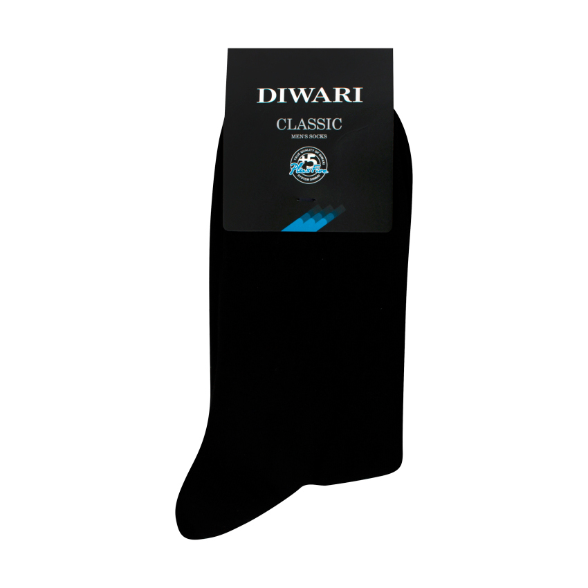 

Шкарпетки чоловічі Diwari Classic 5С-08СП 000 класичні, чорні, розмір 29