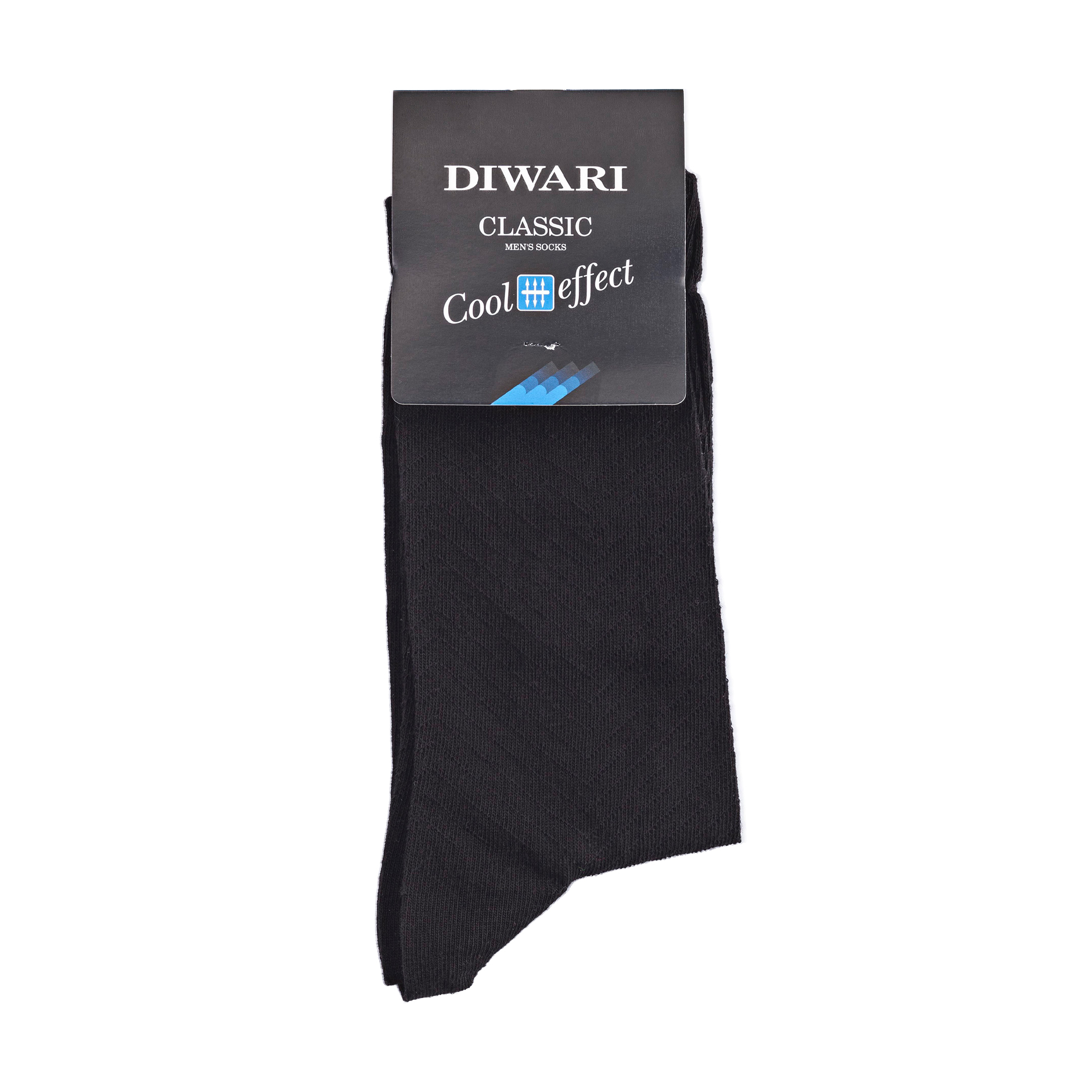 

Шкарпетки чоловічі DIWARI Classic Cool Effect 7С-23СП 000 класичні, чорні, розмір 29