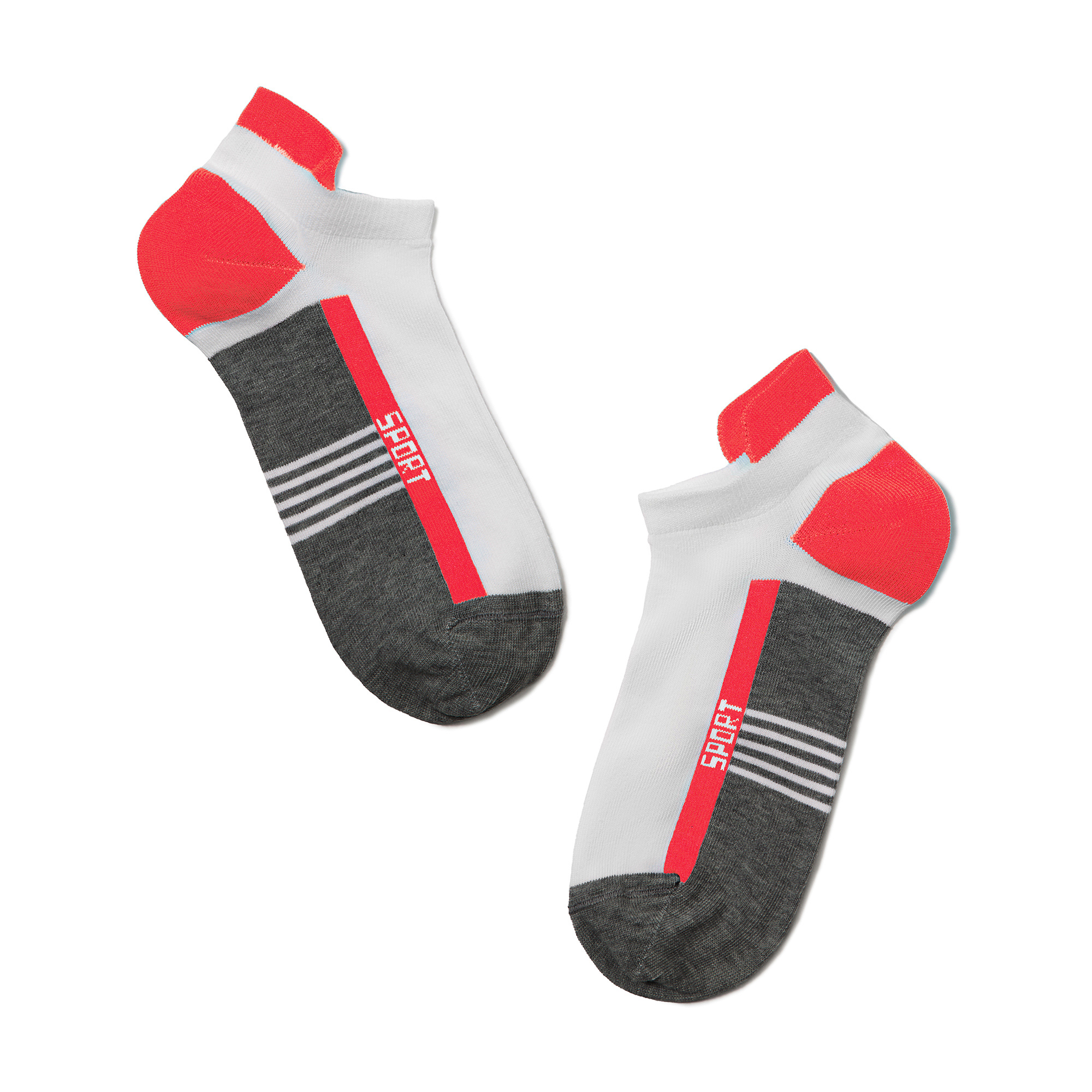 

Шкарпетки жіночі Conte elegant Active 16С-71СП 083 ультракороткі з язичком, темно-сiро-малинові, розмір 25