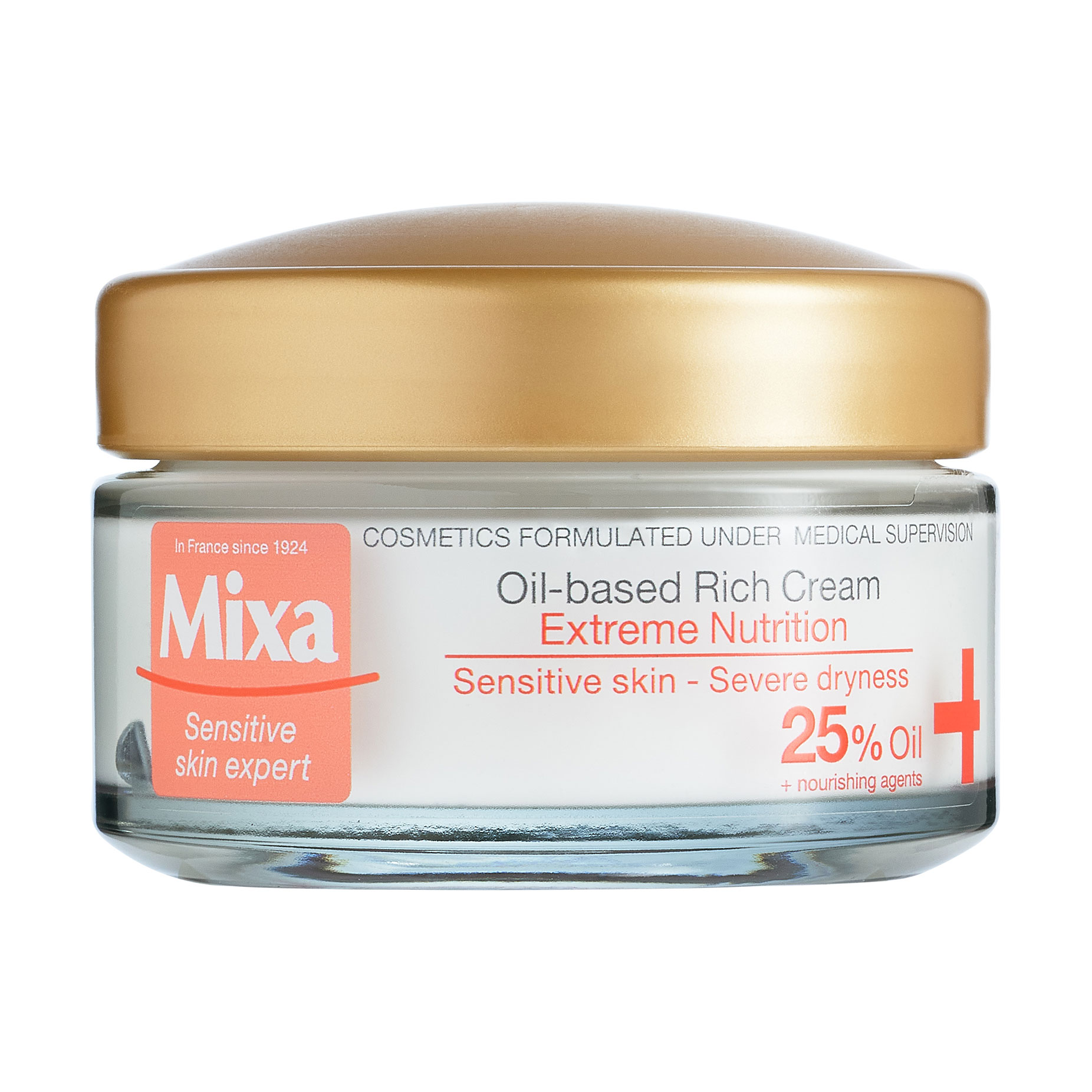 

Уцінка! Живильний крем для обличчя Mixa Sensitive Skin Expert для сухої та чутливої шкіри, 50 мл