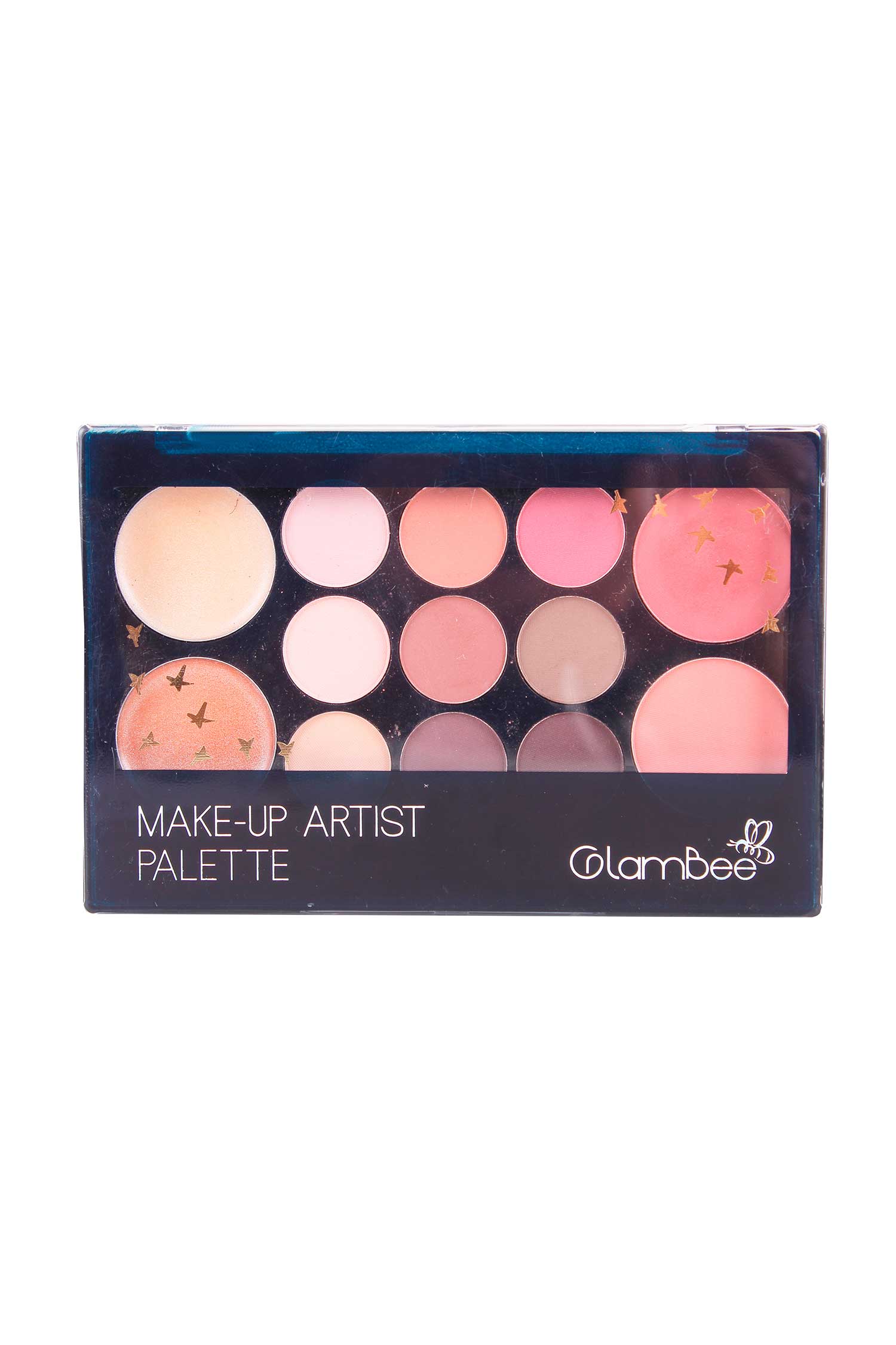 

Набір тіні для повік, рум'яна, тональний засіб GlamBee Makeup Artist Palette тон 01, 12г