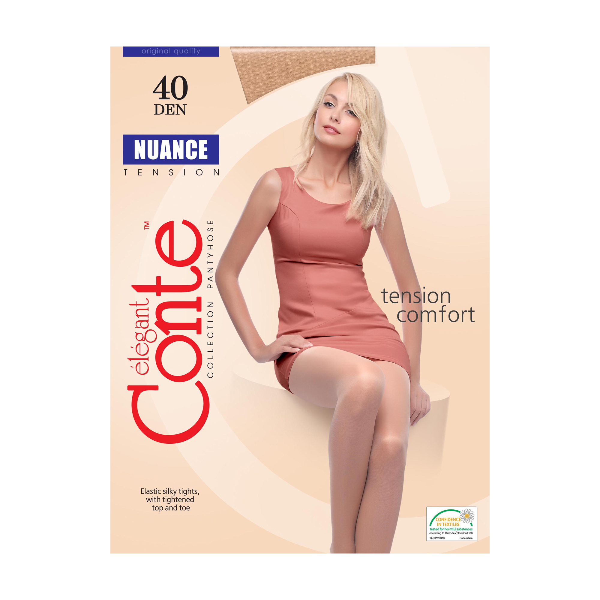 

Колготки жіночі з шортиками Conte elegant Nuance, 40 DEN, Grafit, розмір 6