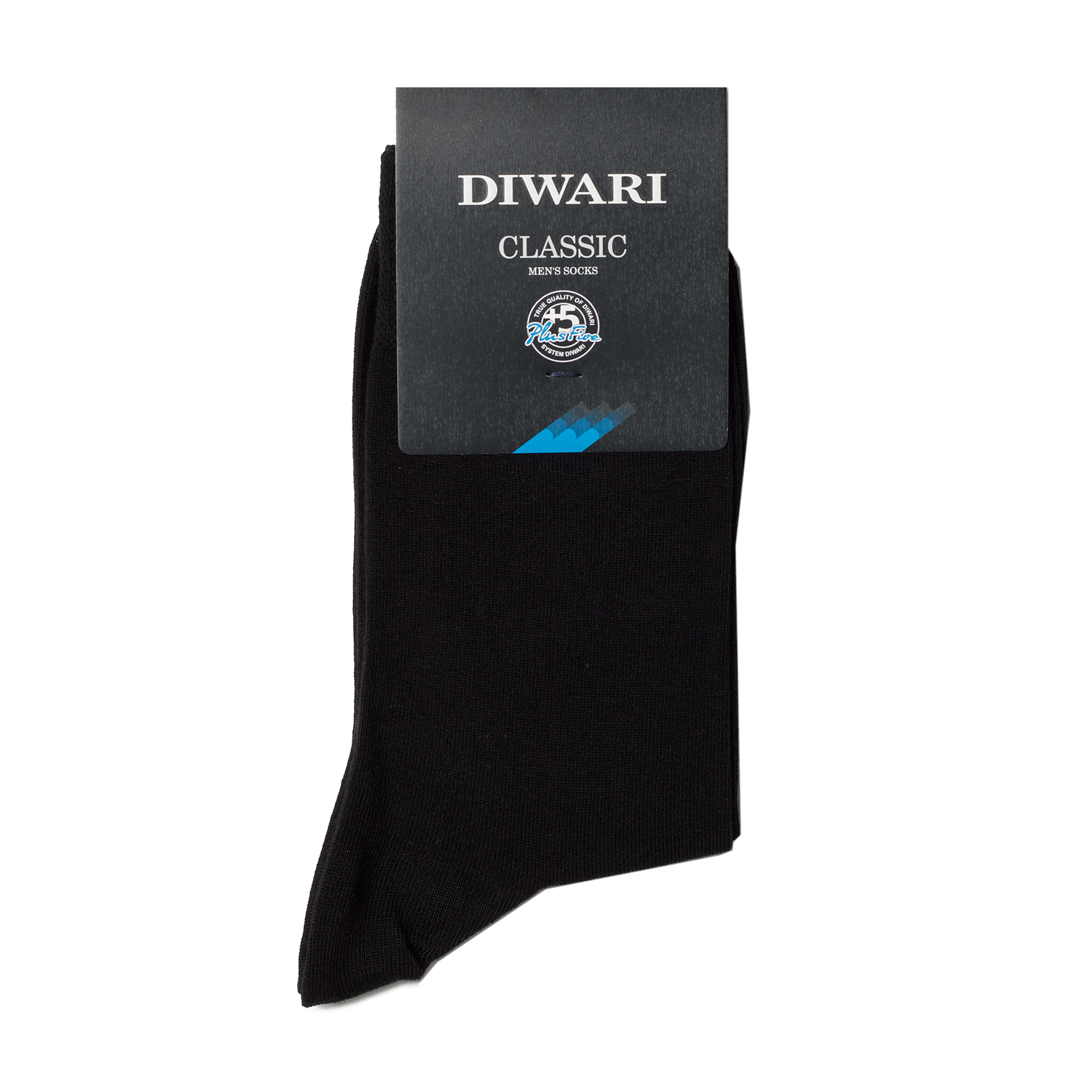 

Шкарпетки чоловічі Diwari Classic 5С-08СП 000 класичні, чорні, розмір 31