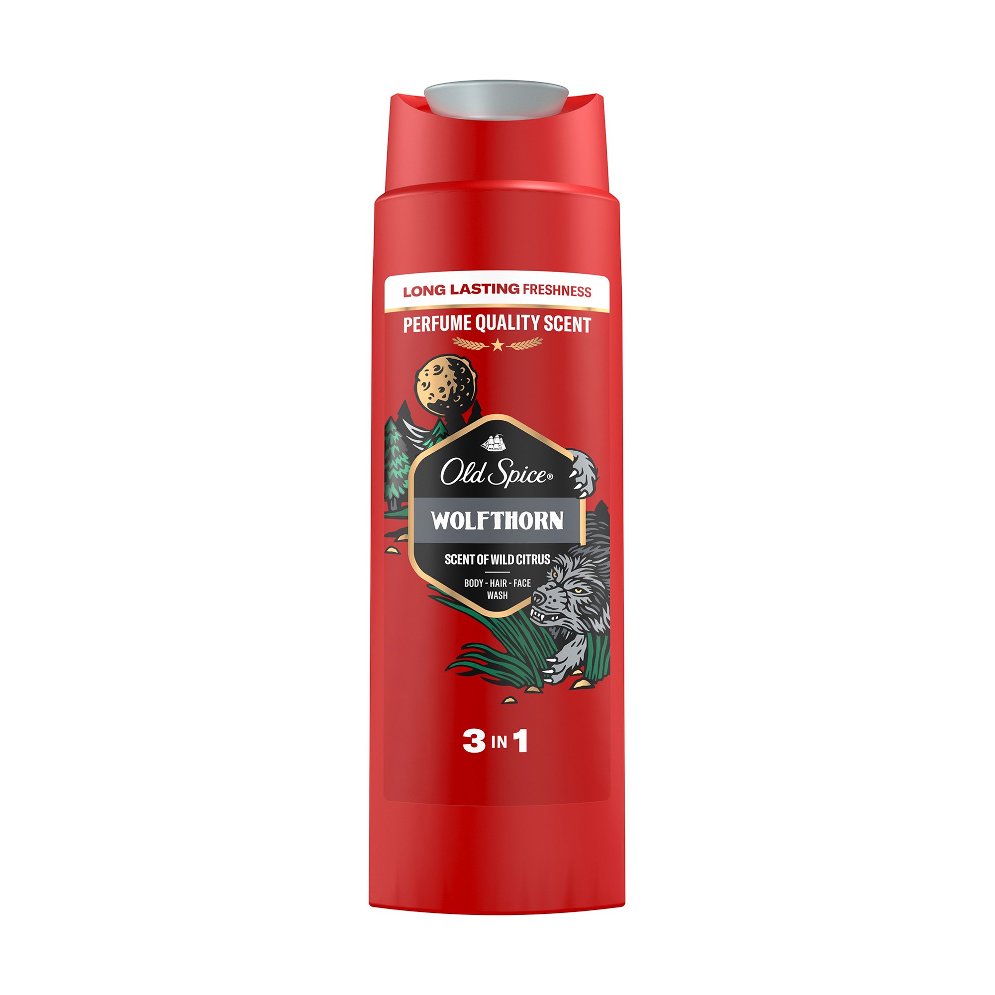 

Гель для душу та шампунь 3 в 1 Old Spice Wolfthorn, 250 мл
