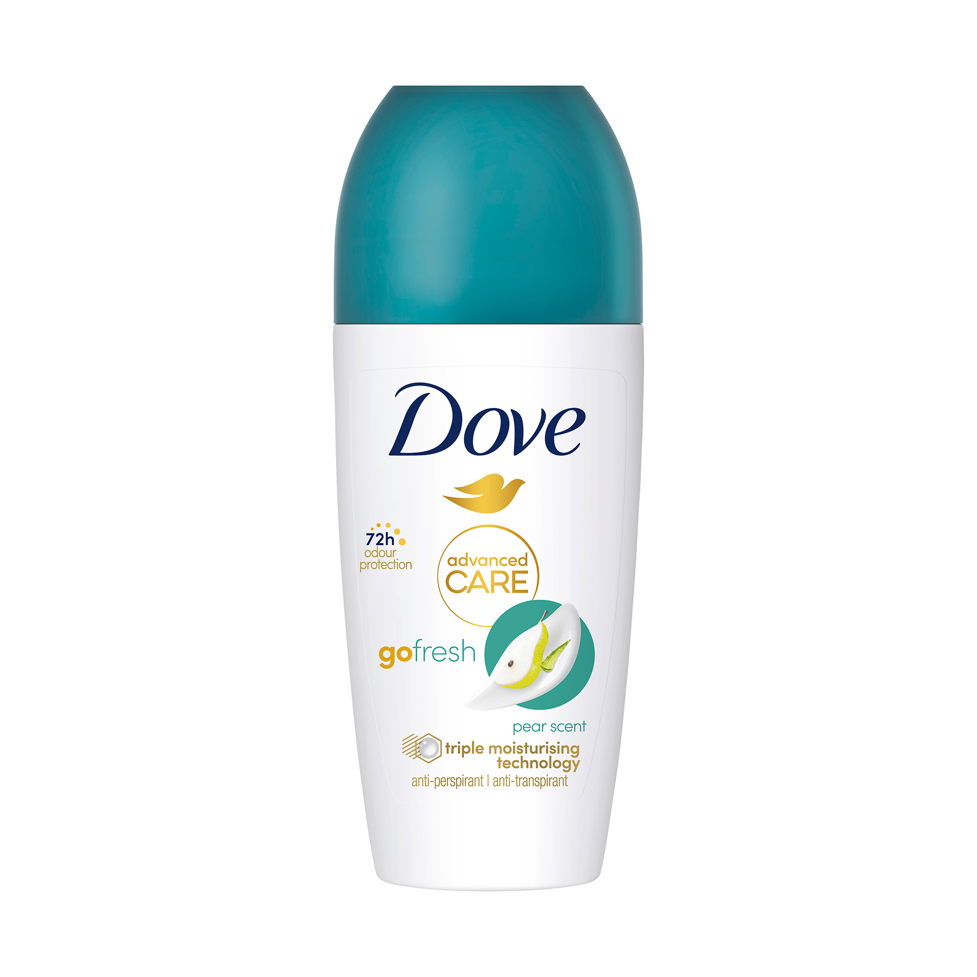 

Кульковий антиперспірант Dove Go Fresh Pear & Aloe Vera 72h з ароматом груші й алое вера, 50 мл
