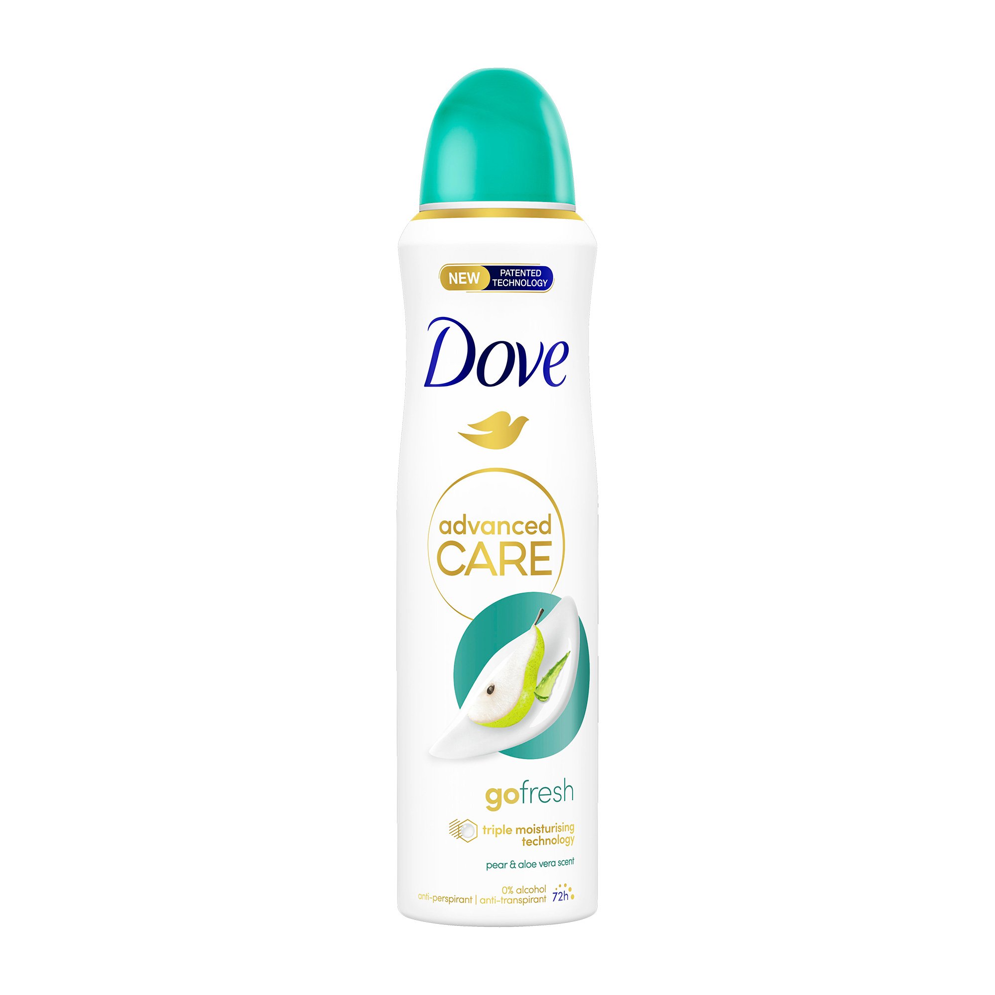 

Антиперспірант-спрей Dove Advanced Care Go Fresh Pear & Aloe Vera Scent з ароматом груші та алое вера, жіночий, 150 мл