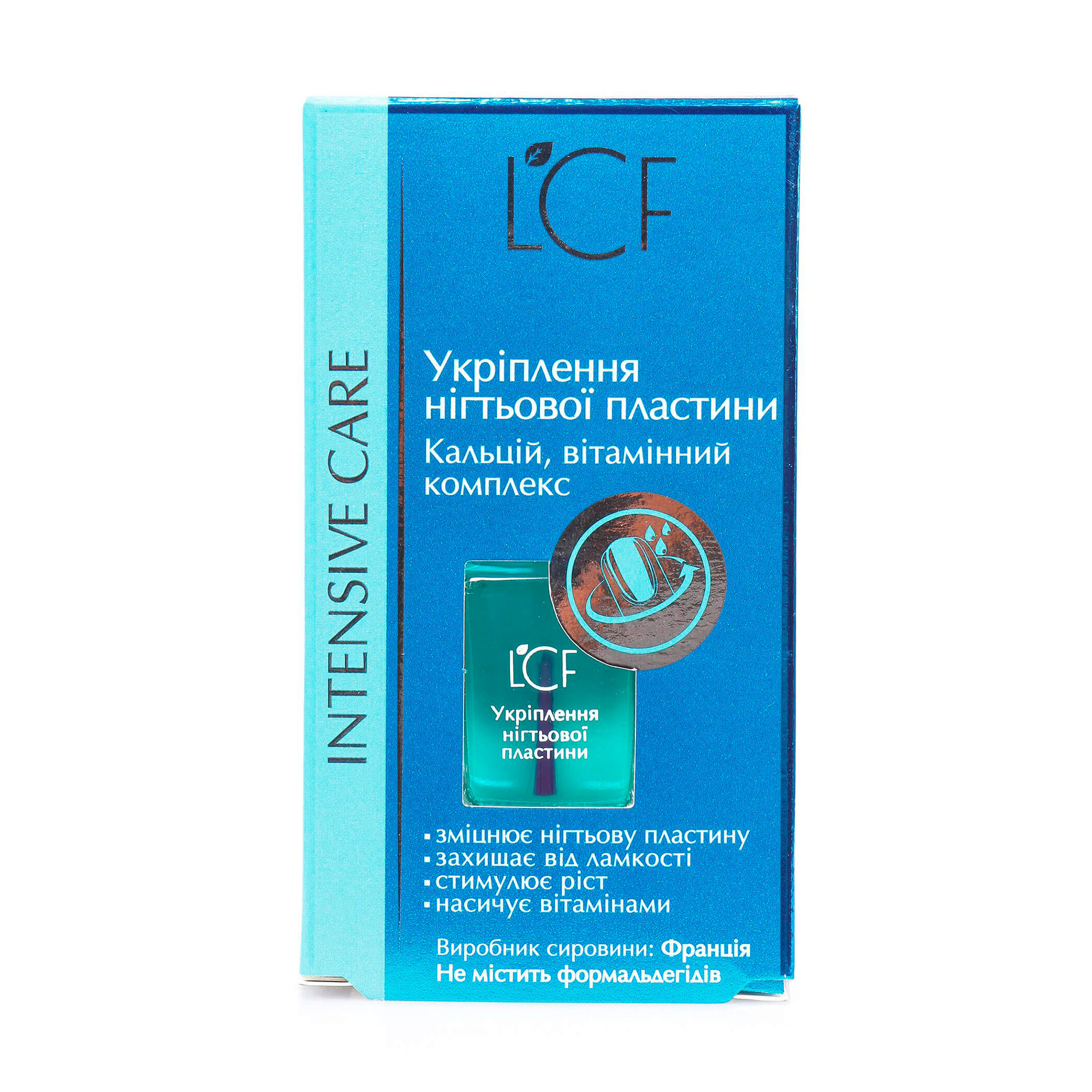 

Засіб для нігтів LCF Інтенсивний Догляд Укрiплення нігтьової пластини, 12мл