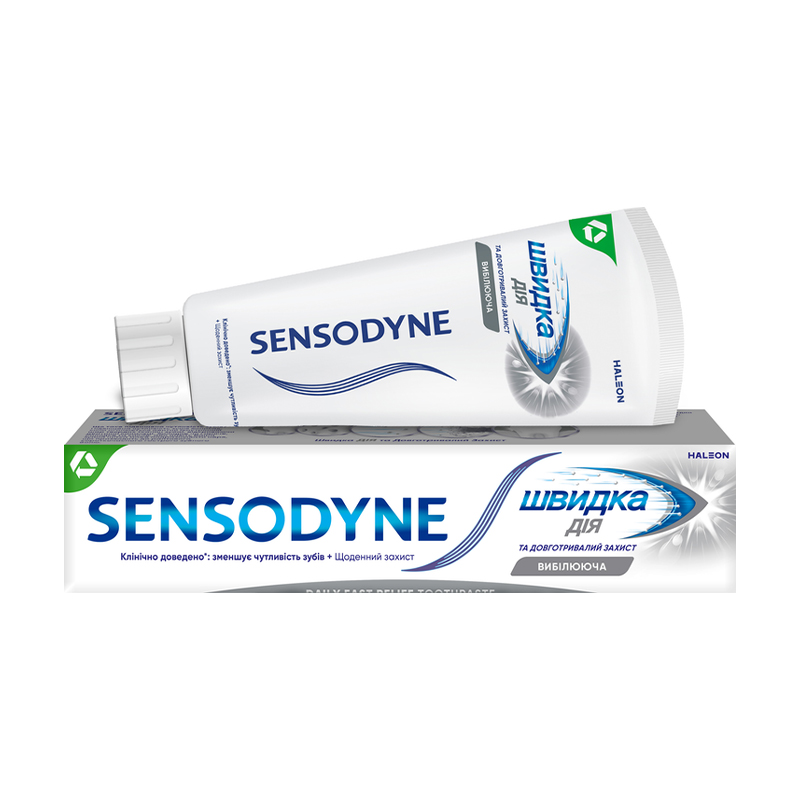 Зубна паста Sensodyne Швидка Дія Вибілююча, 75 мл