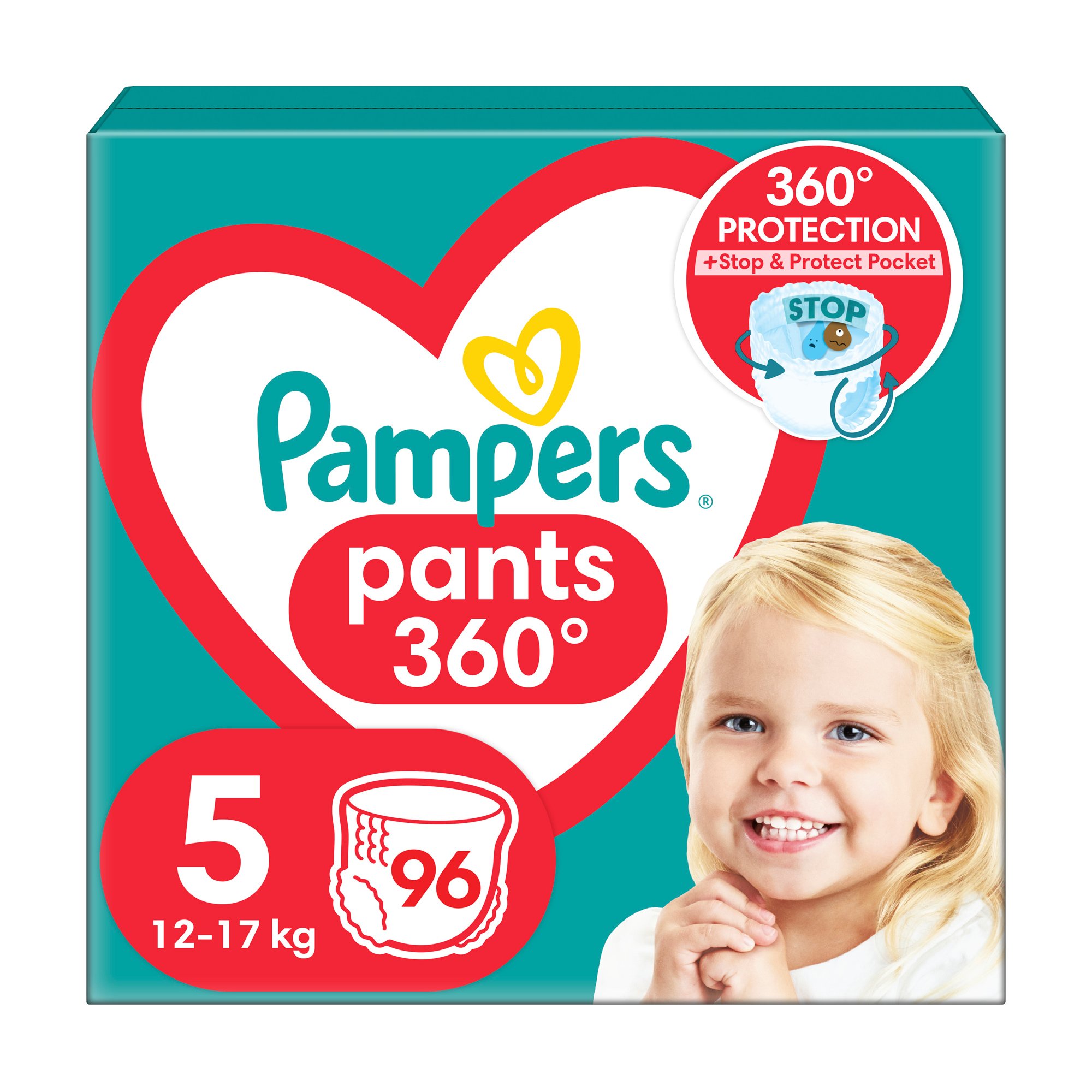 

Уцінка! Підгузки-трусики Pampers Pants розмір 5 (12-17 кг), 96 шт