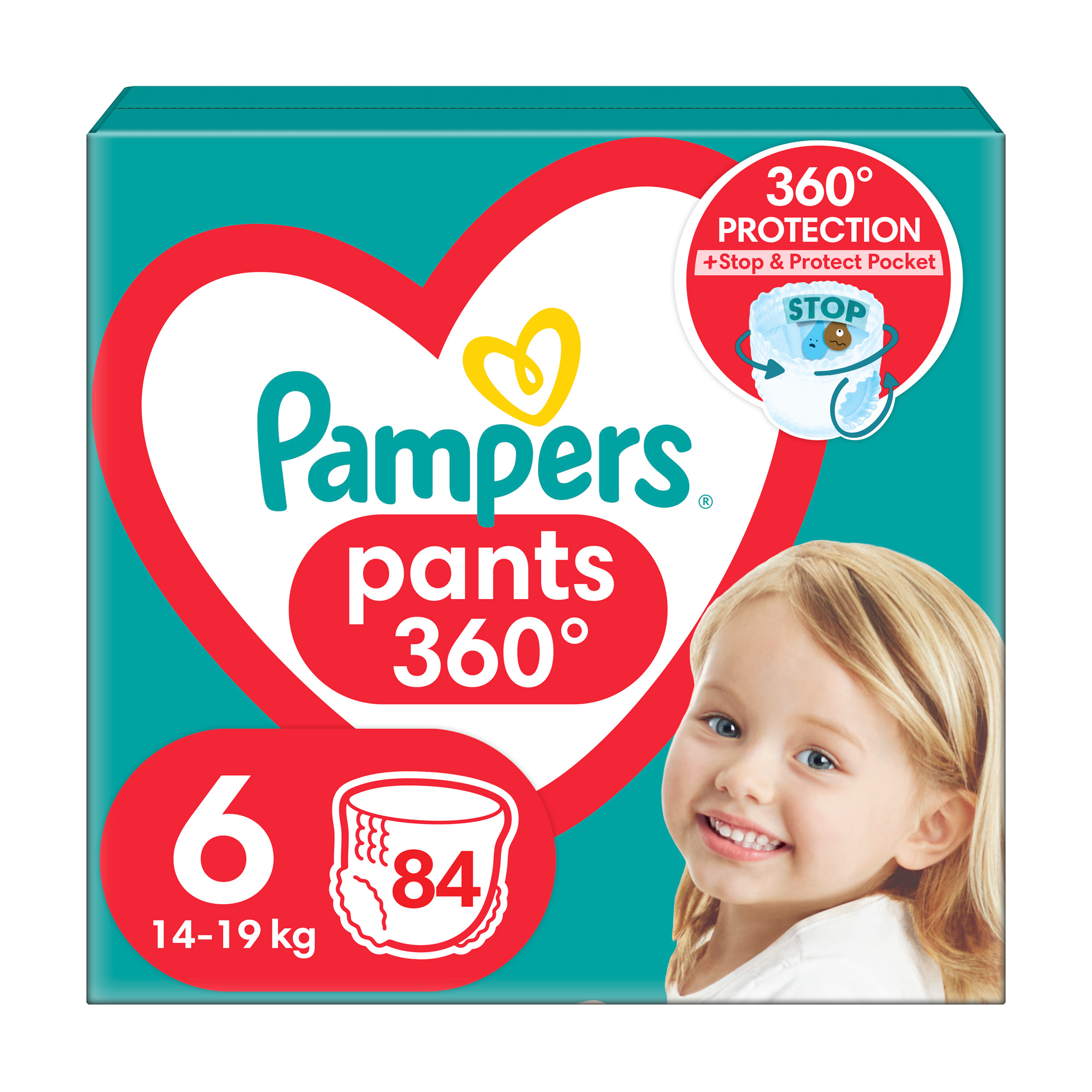 

Уцінка! Підгузки-трусики Pampers Pants розмір 6 (14-19 кг), 84 шт
