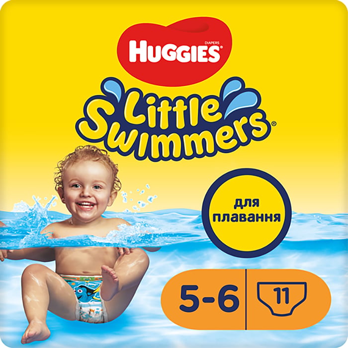 

Трусики-підгузки для плавання Huggies Little Swimmers розмір 5-6 (12-18 кг), 11 шт