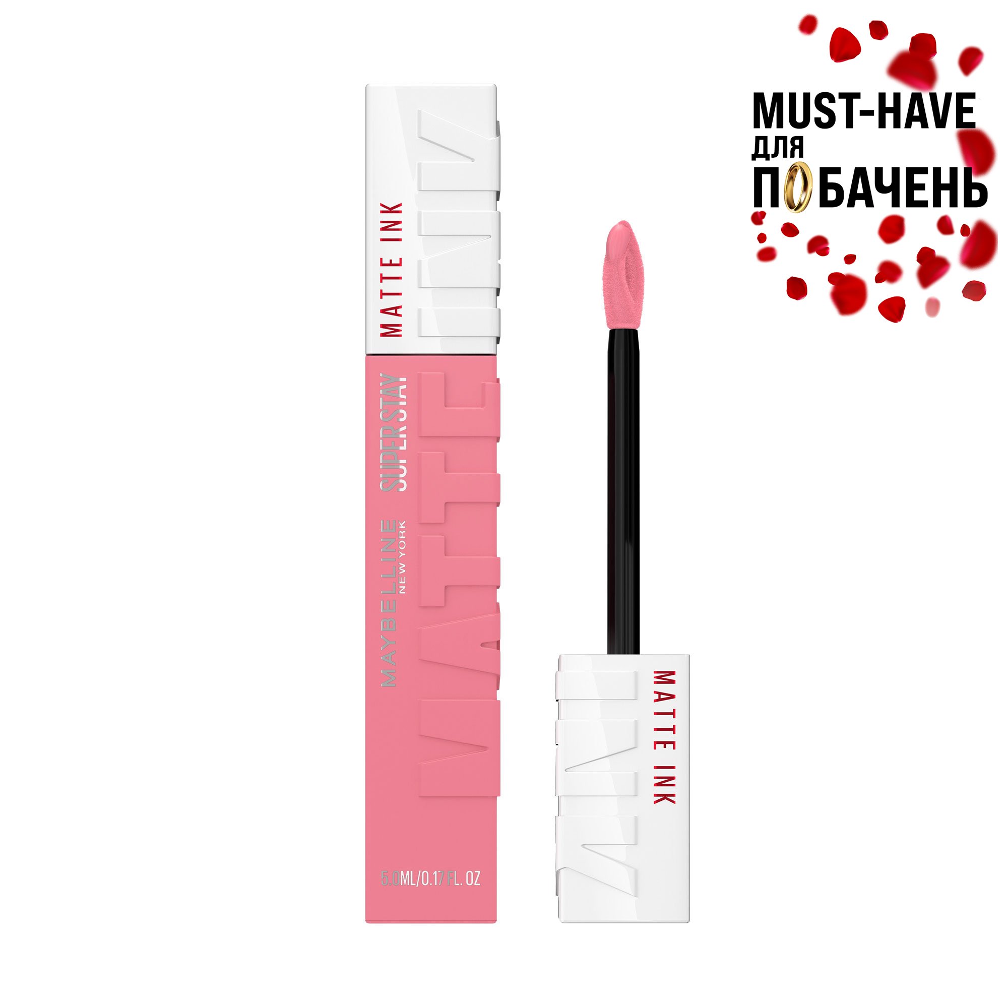 

Стійка рідка матова помада для губ Maybelline New York Super Stay Matte Ink, 10 Dreamer, 5 мл