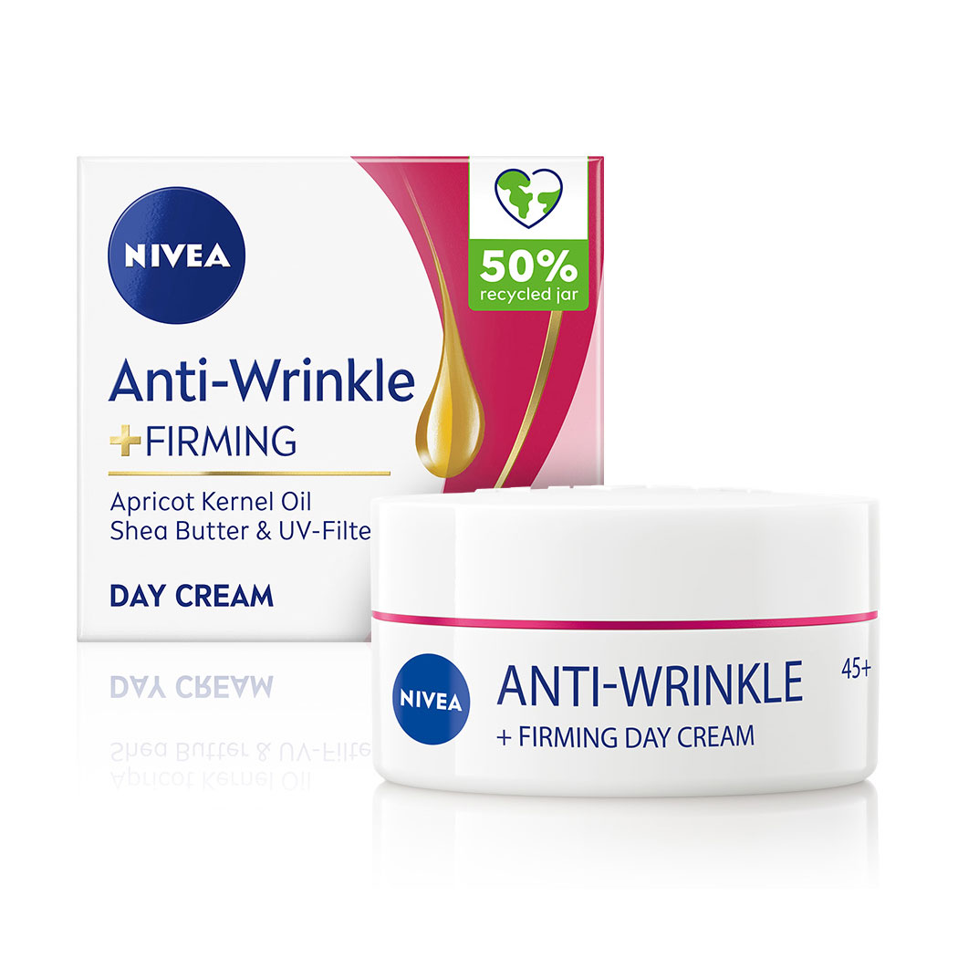 

Уцінка! Денний крем для обличчя NIVEA проти зморщок + пружність, 45+, 50 мл