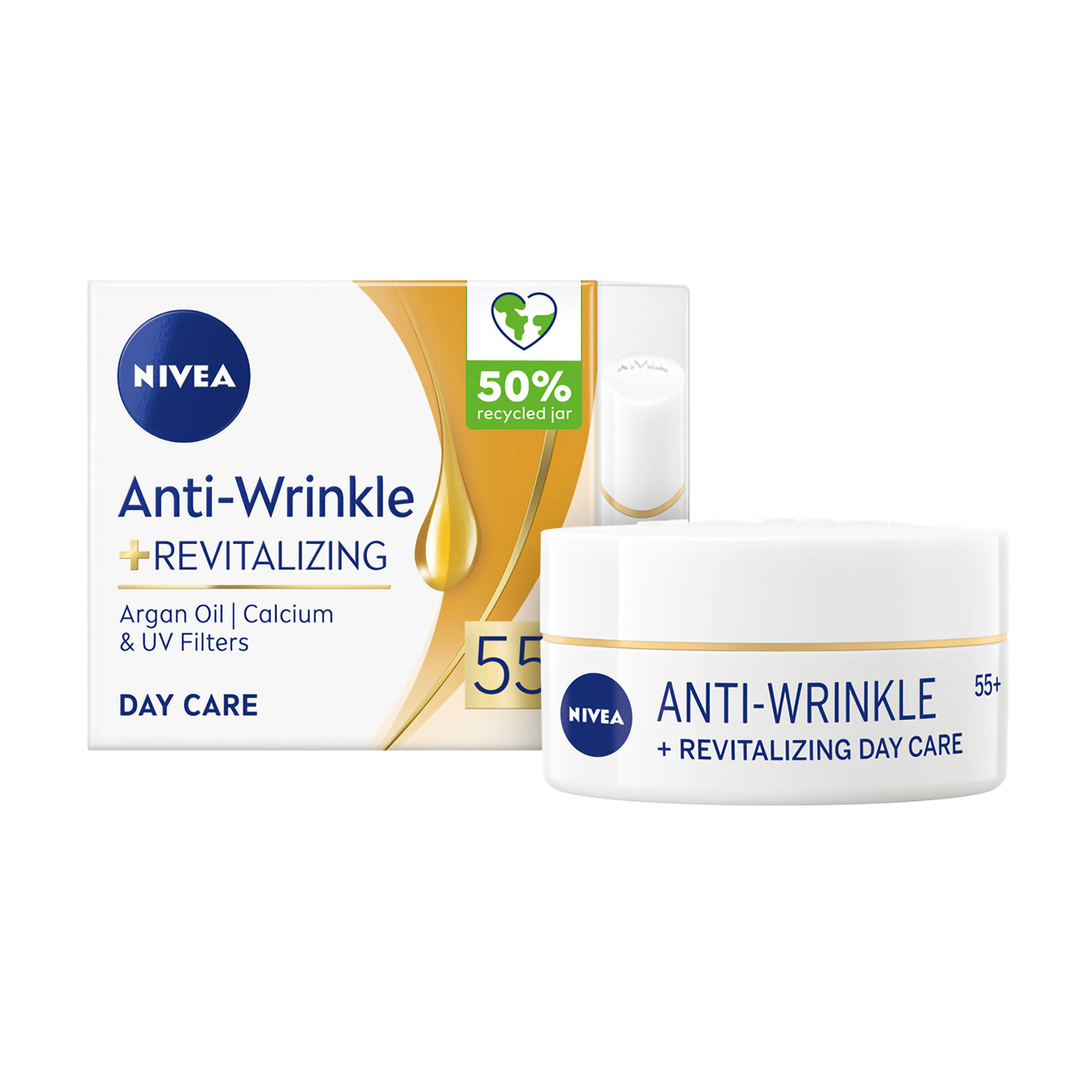 

Денний крем для обличчя NIVEA Енергія молодості + ревіталізація, 55+, 50 мл