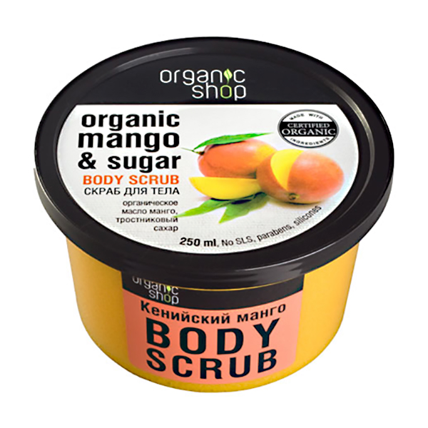 

Скраб для тіла Organic Shop кенійське манго, 250мл