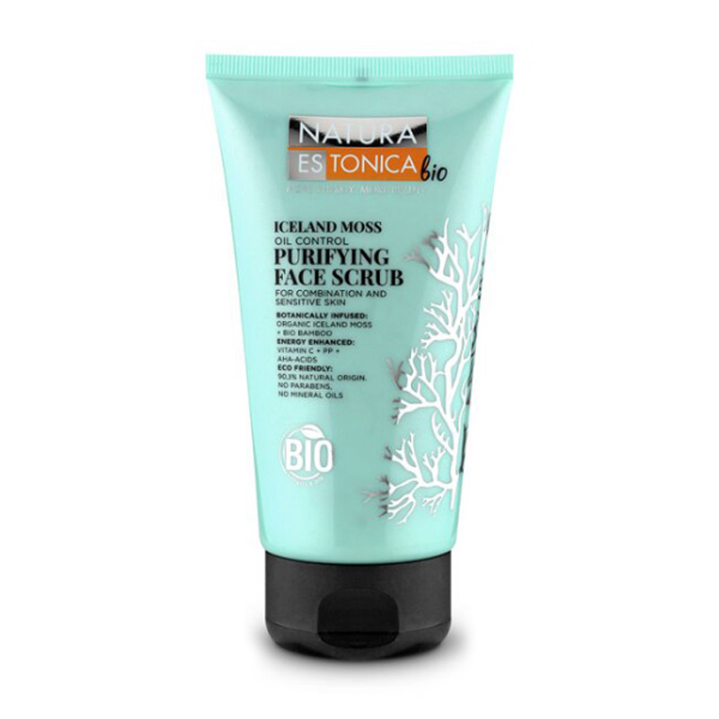 

Скраб для обличчя Natura Estonica bio Purifying Face Scrub Iceland Moss Ісландський мох, 150 мл