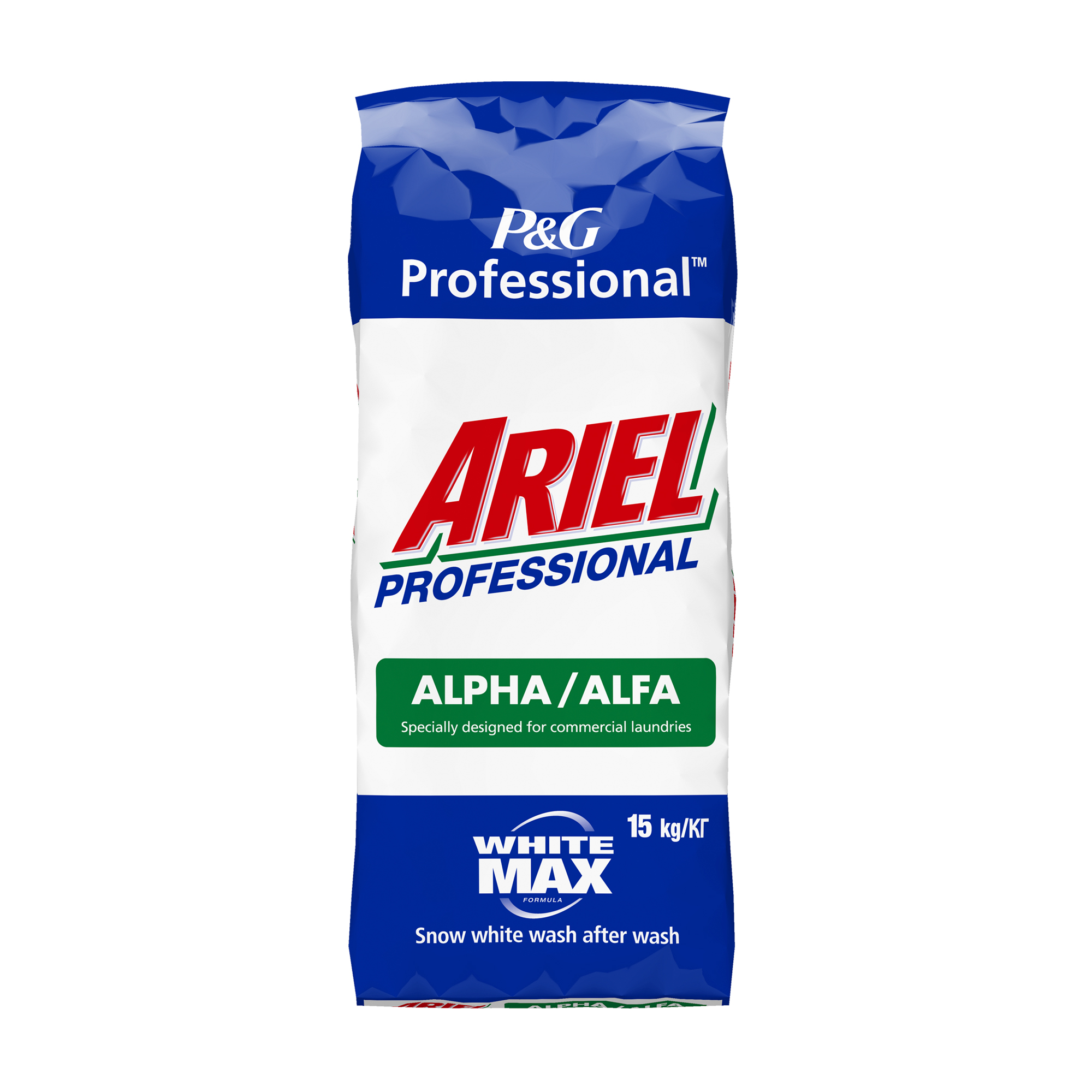 

Уцінка! Пральний порошок Ariel Professional Alpha White Max, 15 кг