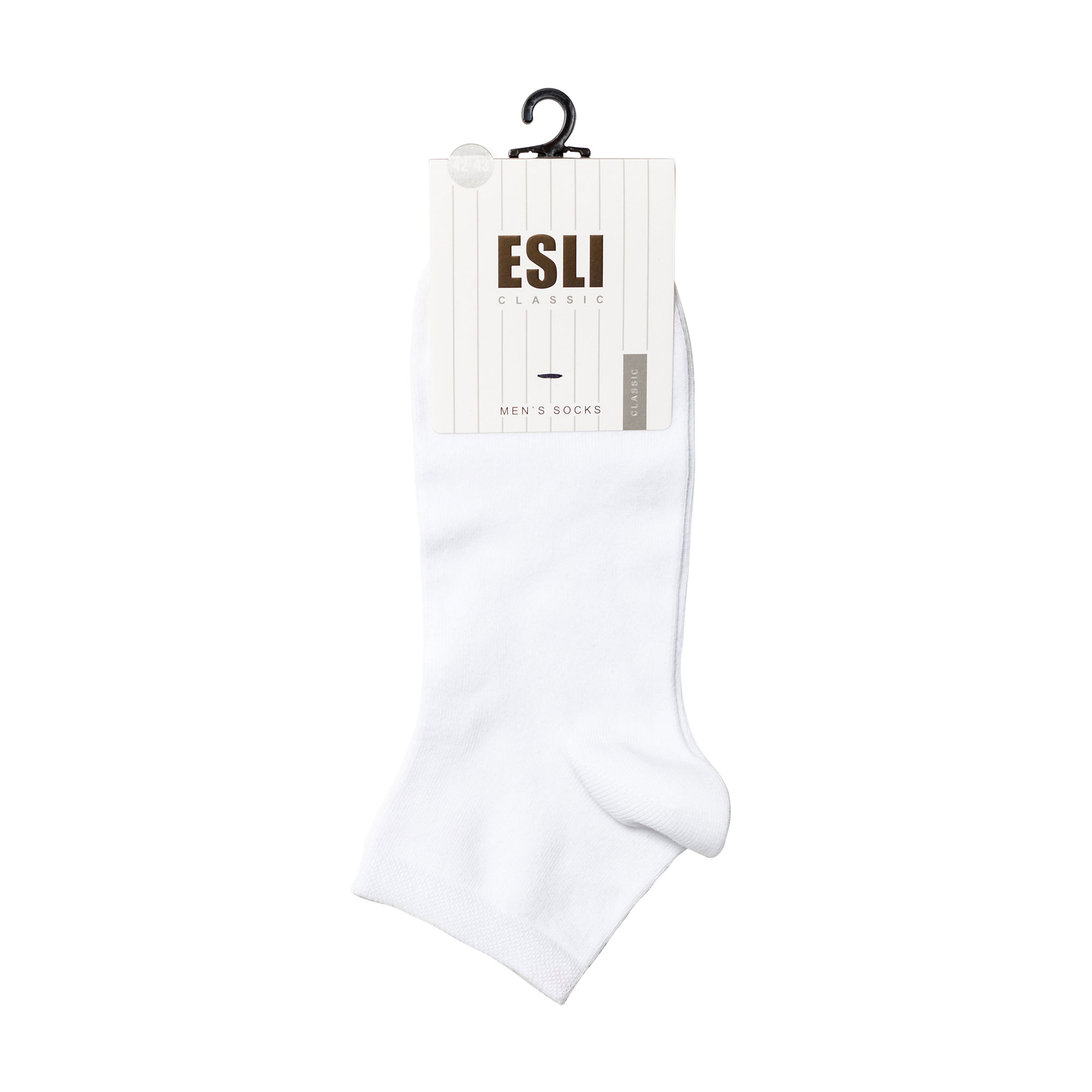 

Шкарпетки чоловічі Esli Classic 14С-120СПЕ 000 укорочені, білі, розмір 27