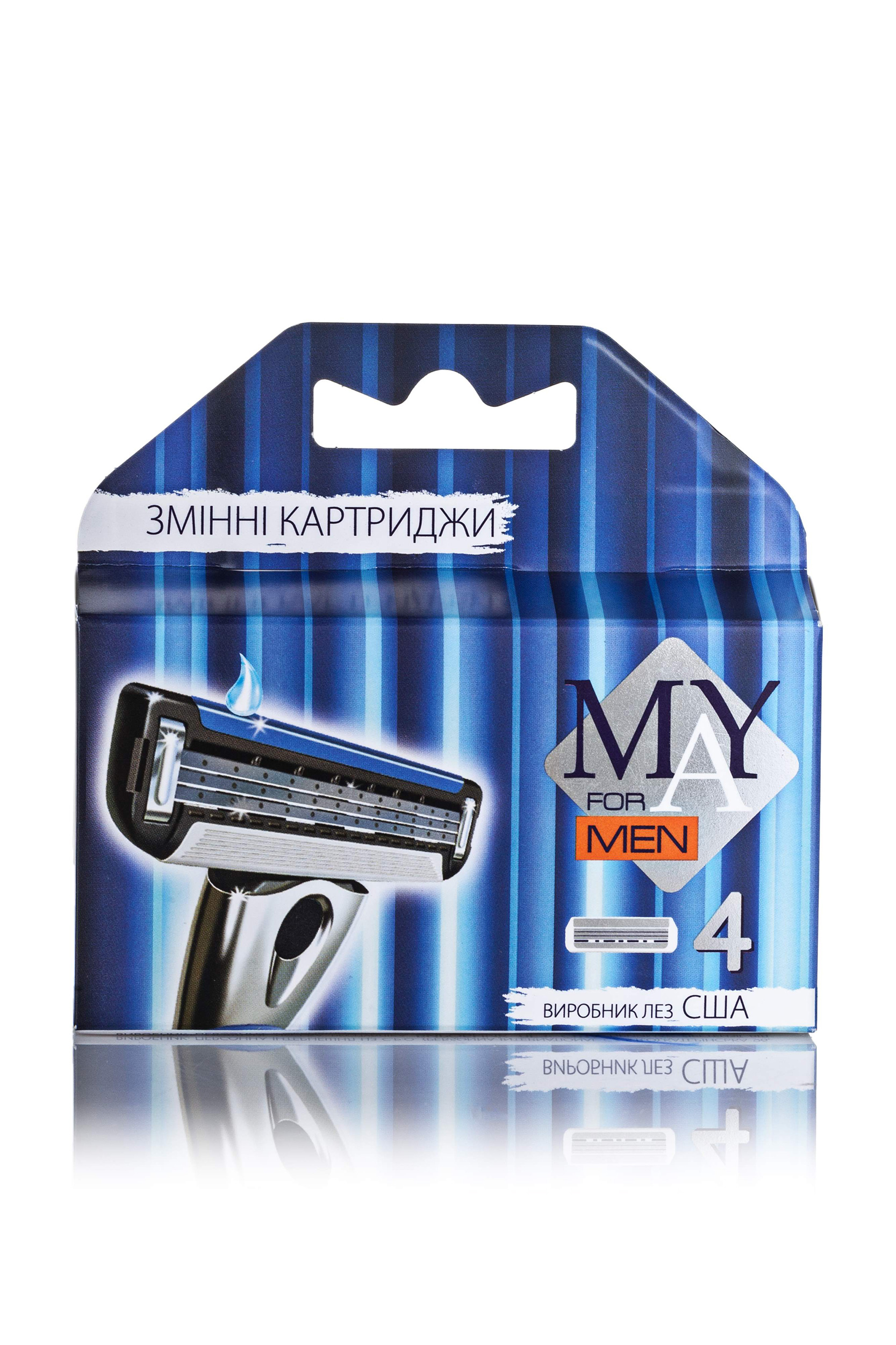 

MAY for MEN картридж для гоління чоловічий 3 леза 4 шт