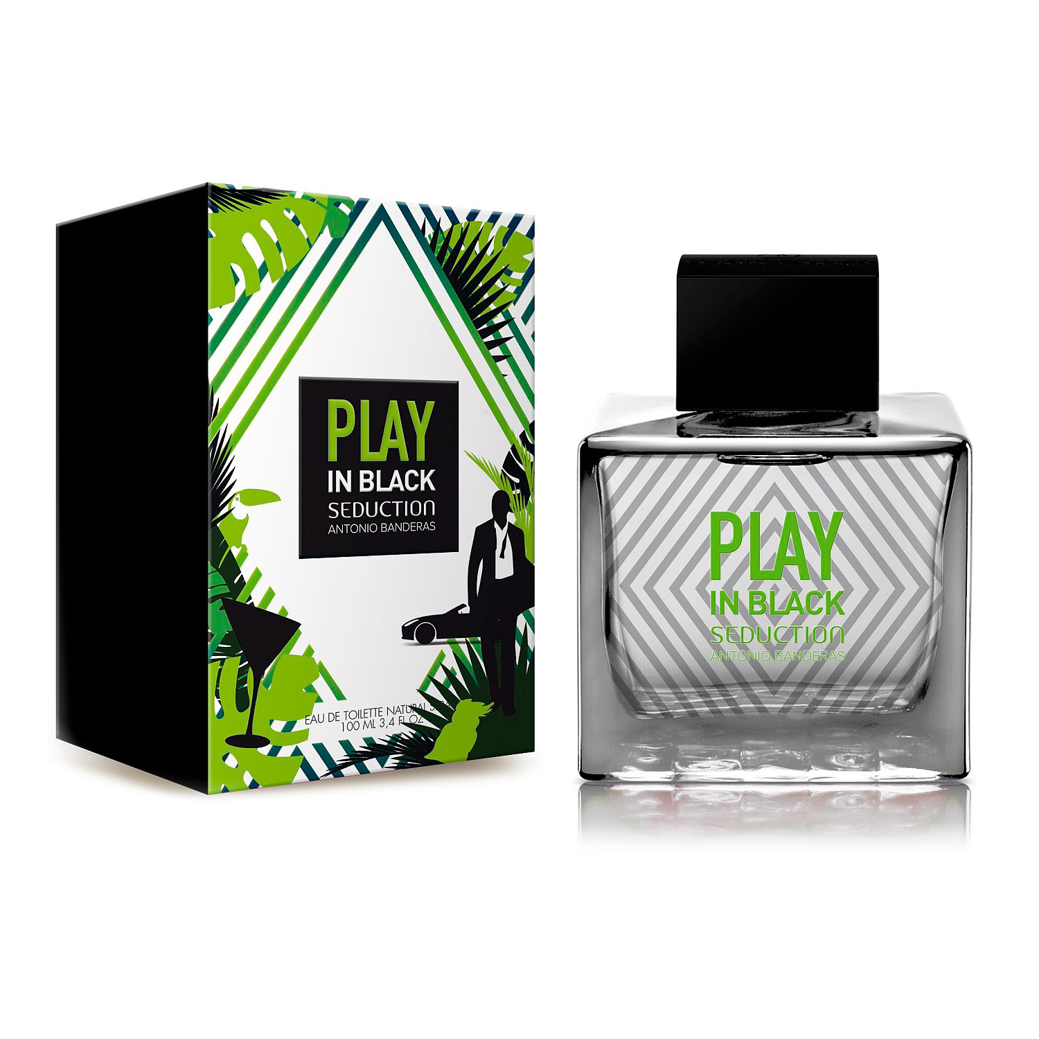 

Туалетна вода Antonio Banderas Play In Black Seduction For Men чоловіча 100мл