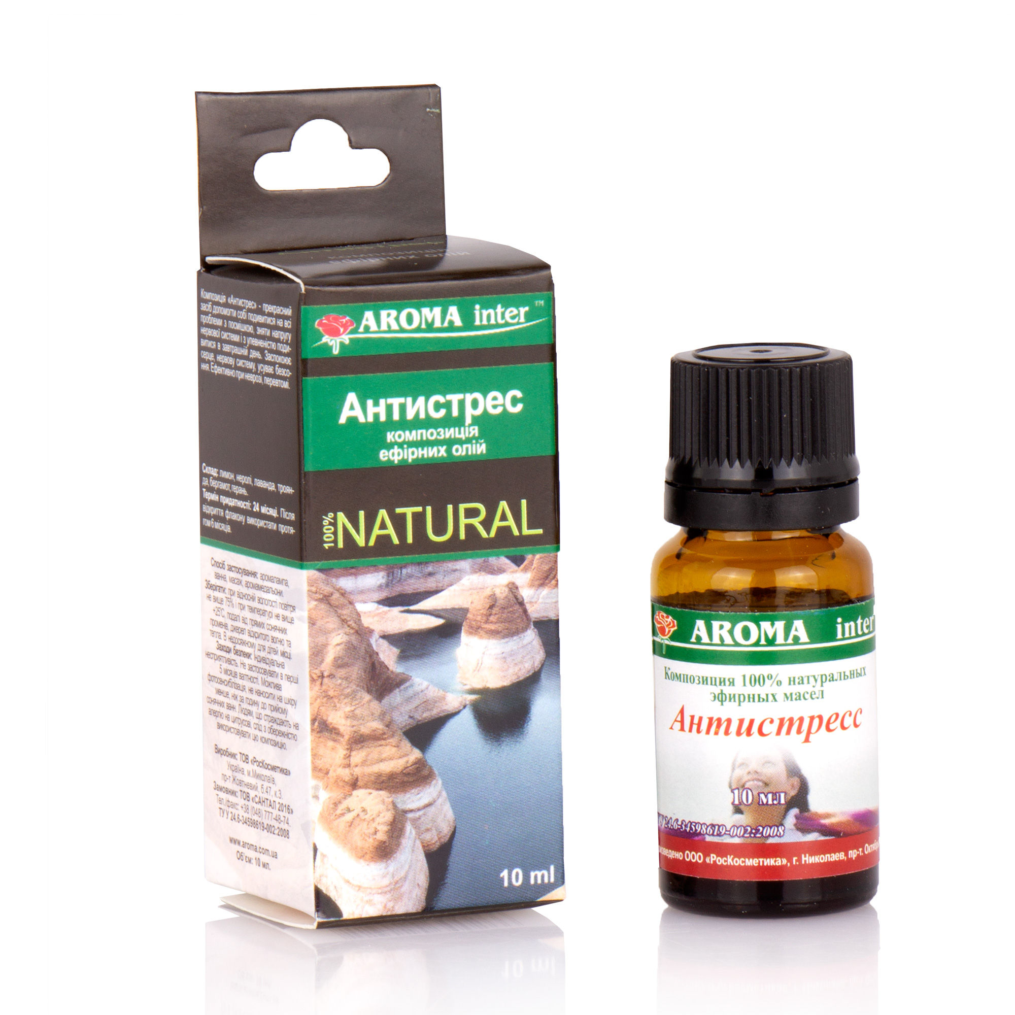 

Композиция натуральних ефірних олій Aroma Inter Антистрес, 10 мл