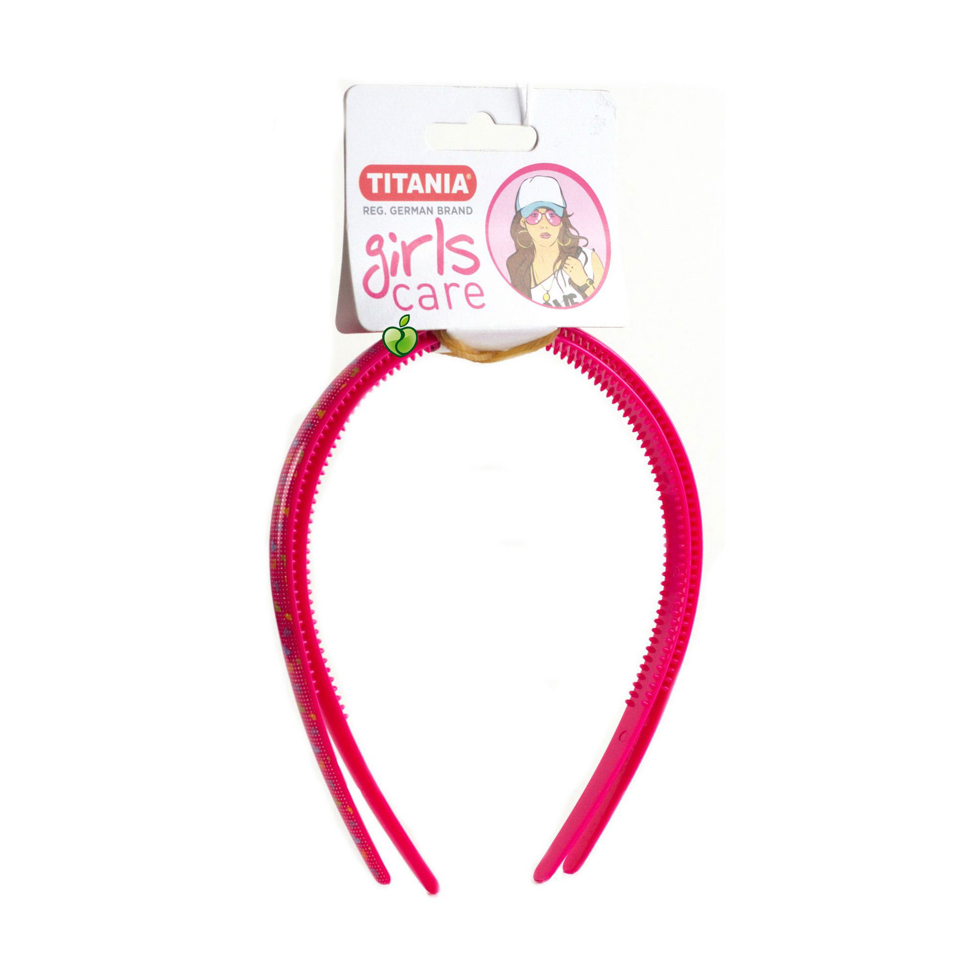 

Дитячий обруч для волосся Titania Girls Care рожевий, 2 шт (7895)