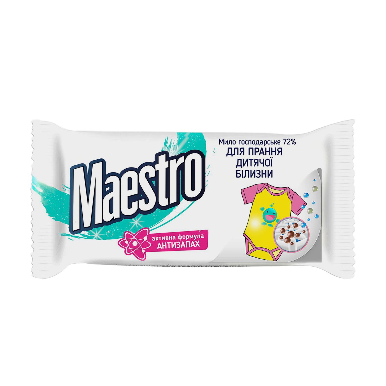 

Господарське мило Maestro для прання дитячої білизни, 125 г