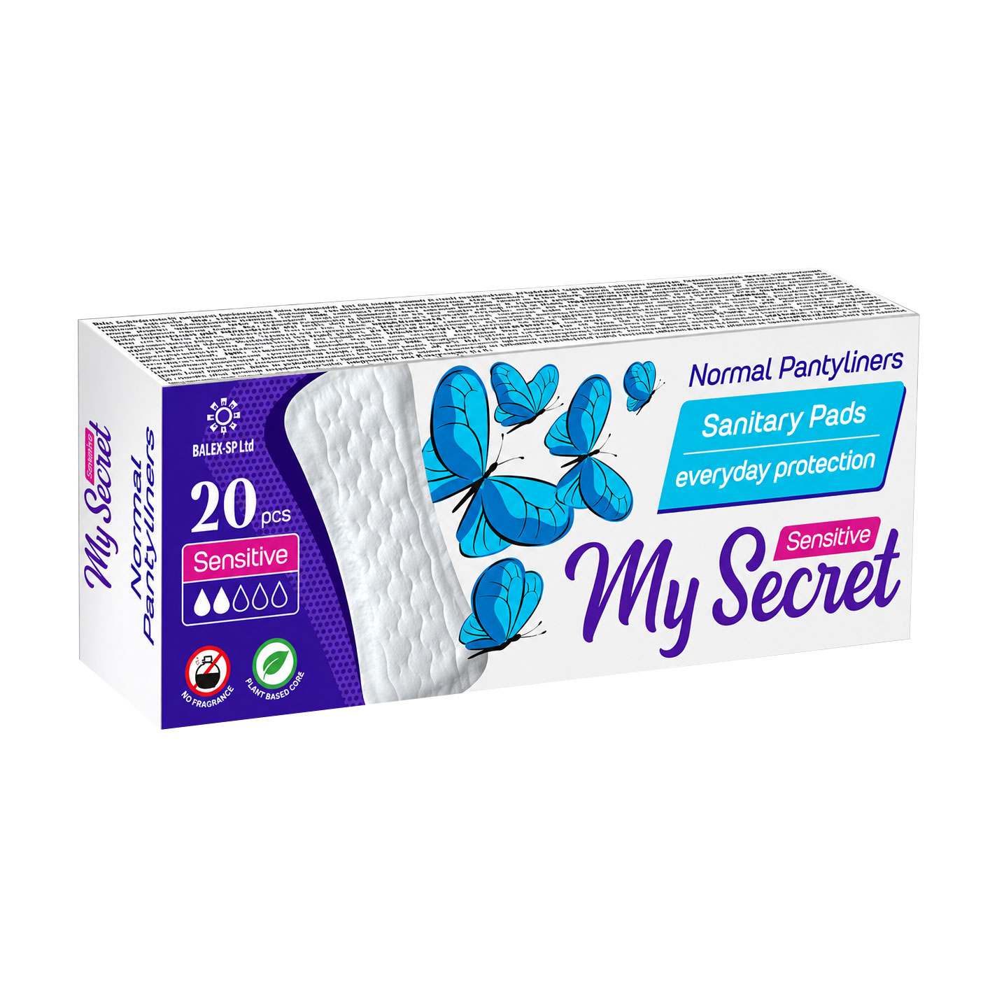 

Щоденні прокладки My Secret Sensative Daily Anatomic, 20 шт
