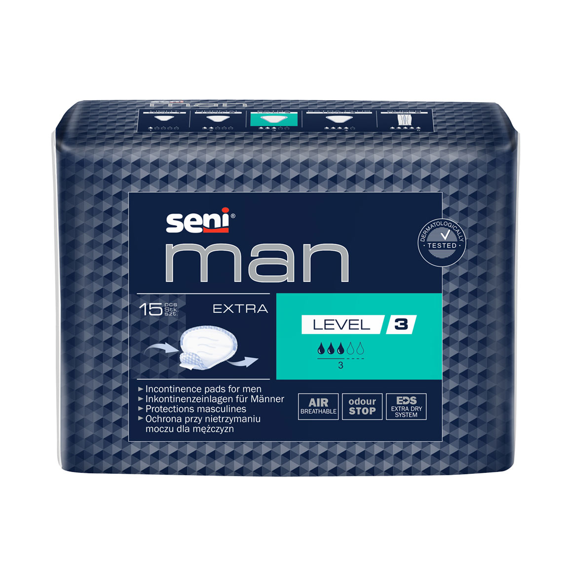 

Урологічні прокладки чоловічі Seni Man Extra Level 3, 15 шт