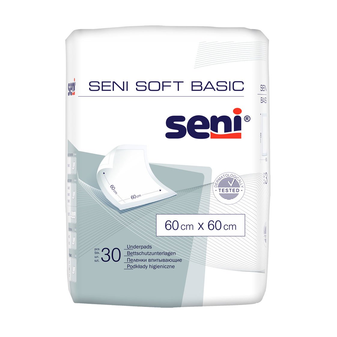 

Пелюшки гігієнічні Seni Soft Basic 60*60 см, 30 шт