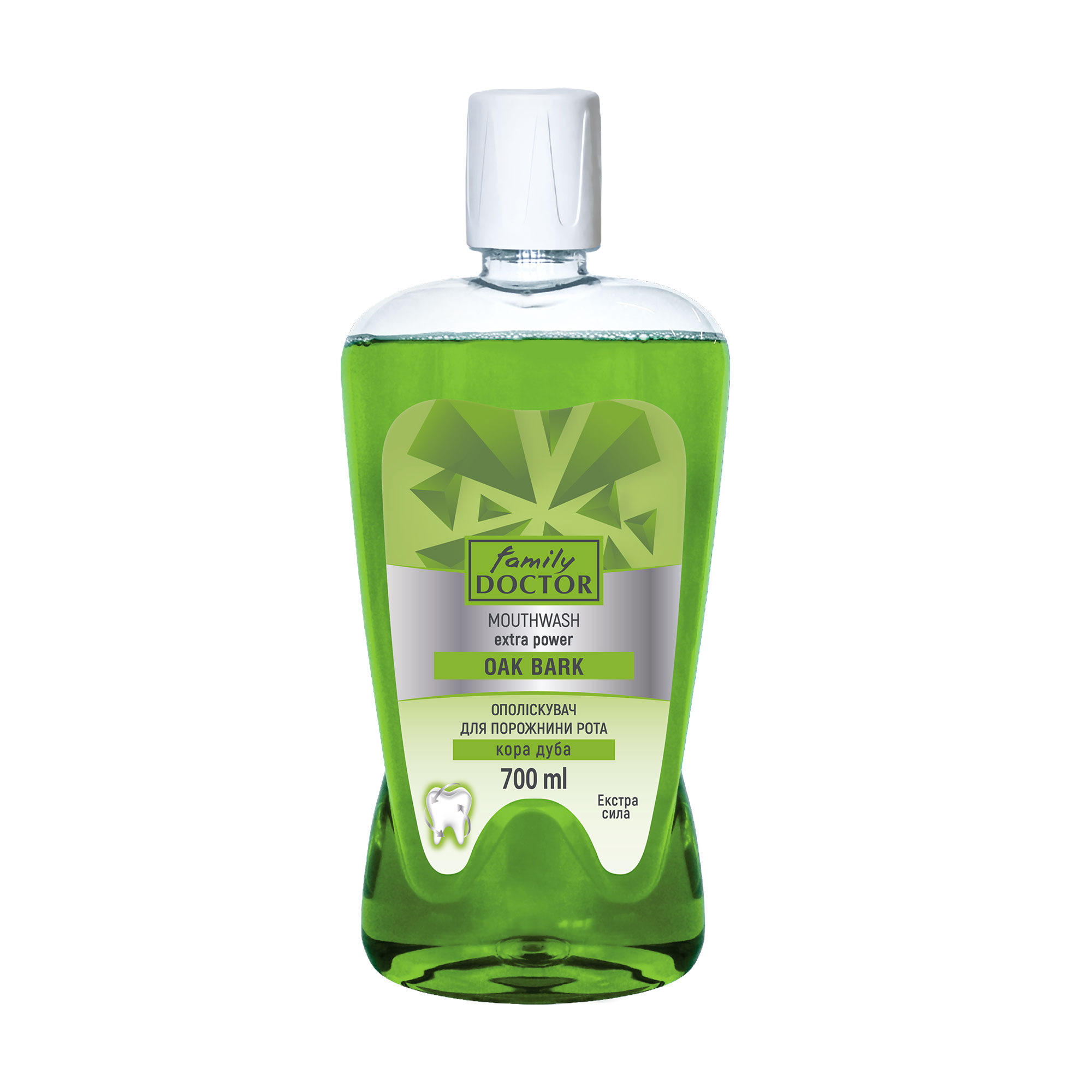 

Ополіскувач для ротової порожнини Family Doctor Екстра сила, Кора дуба, 700 мл