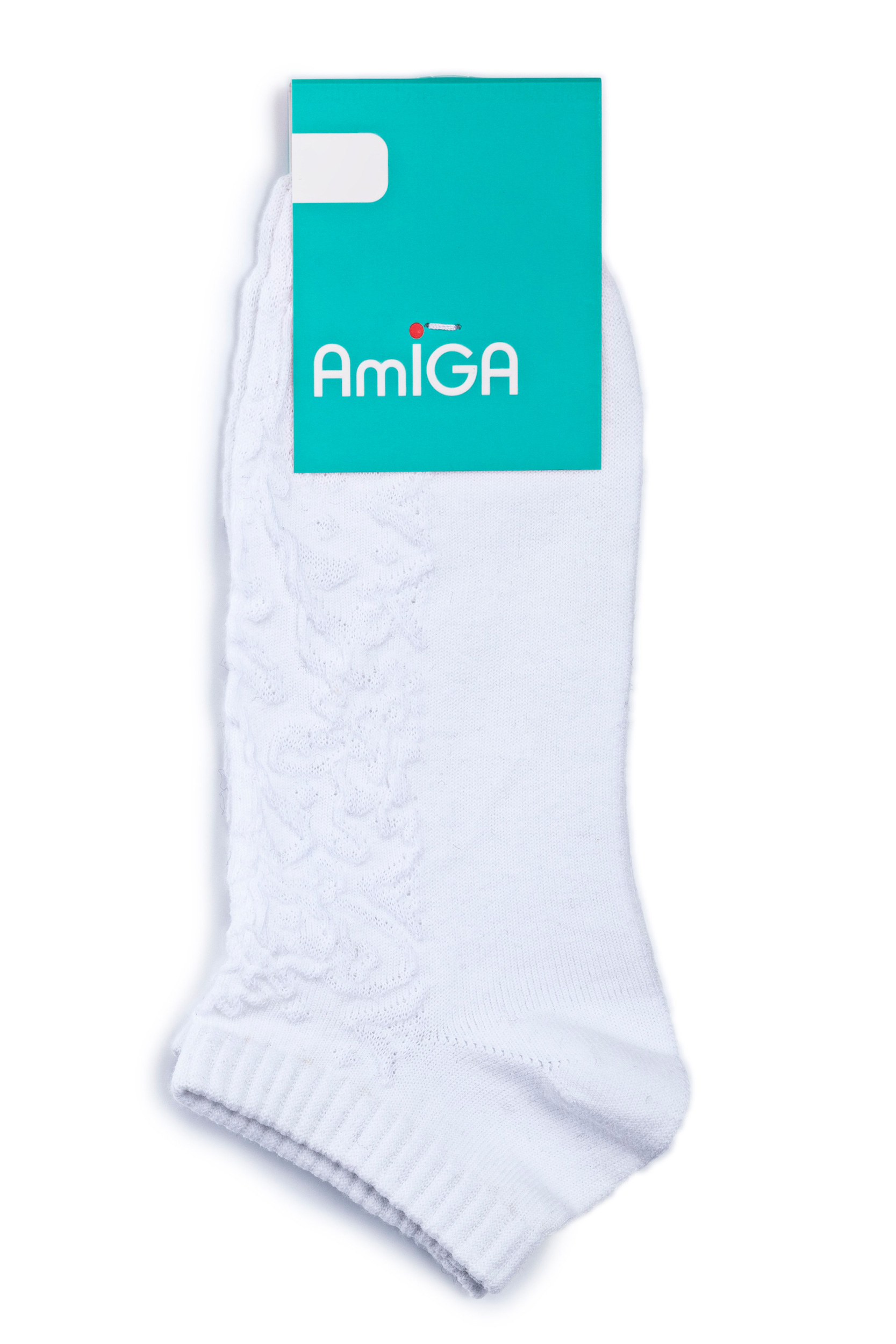 

Шкарпетки жiночi AmiGA білий ажур р.23-25