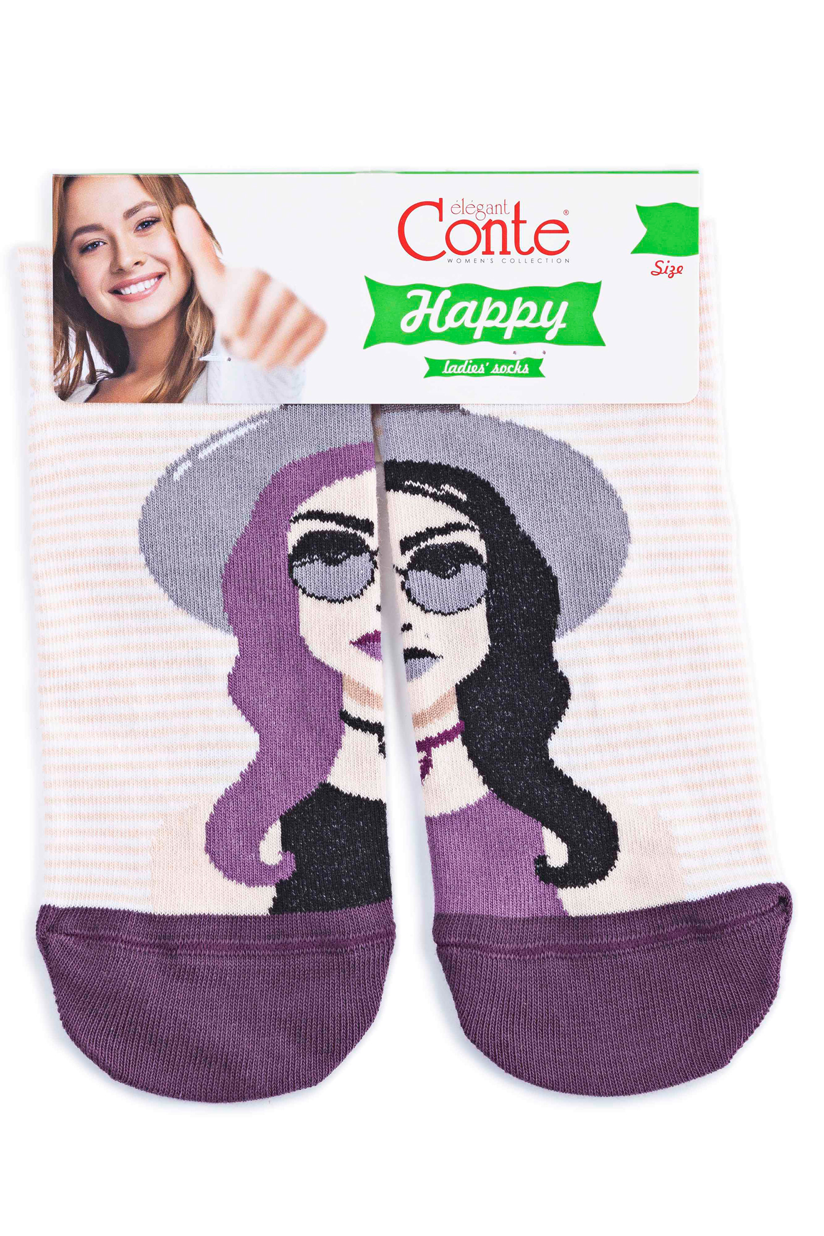 

Шкарпетки жіночі Conte Elegant HAPPY 17С-21СП 17 133