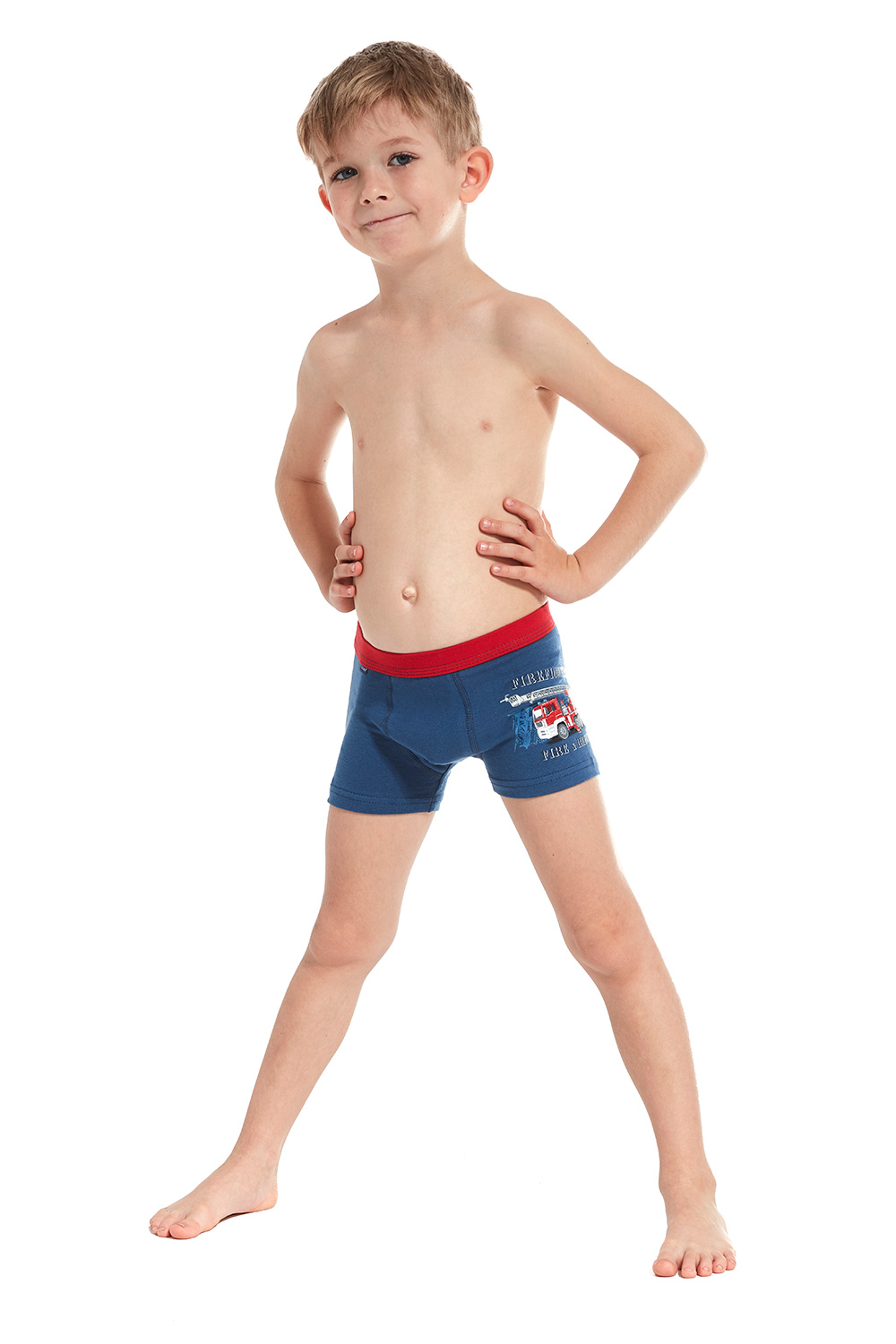 

Труси-шорти дитячі Cornette для хлопчиків р.110-116 синій 701 Kids 53 Fire