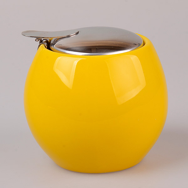 

Сахарниця з метал.кришкою Lefard жовта 200мл,470-022