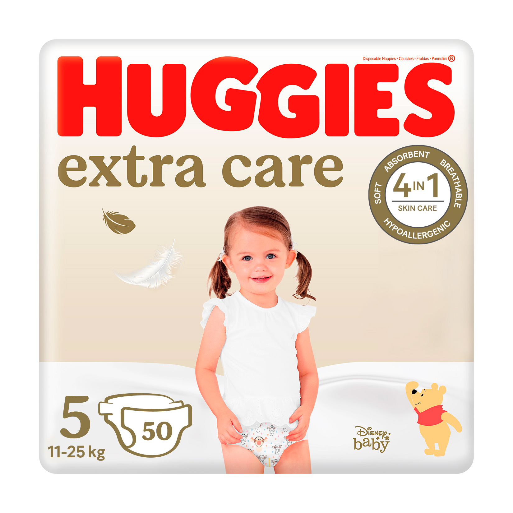 

Підгузки Huggies Extra Care Mega розмір 5 (11-25 кг), 50 шт