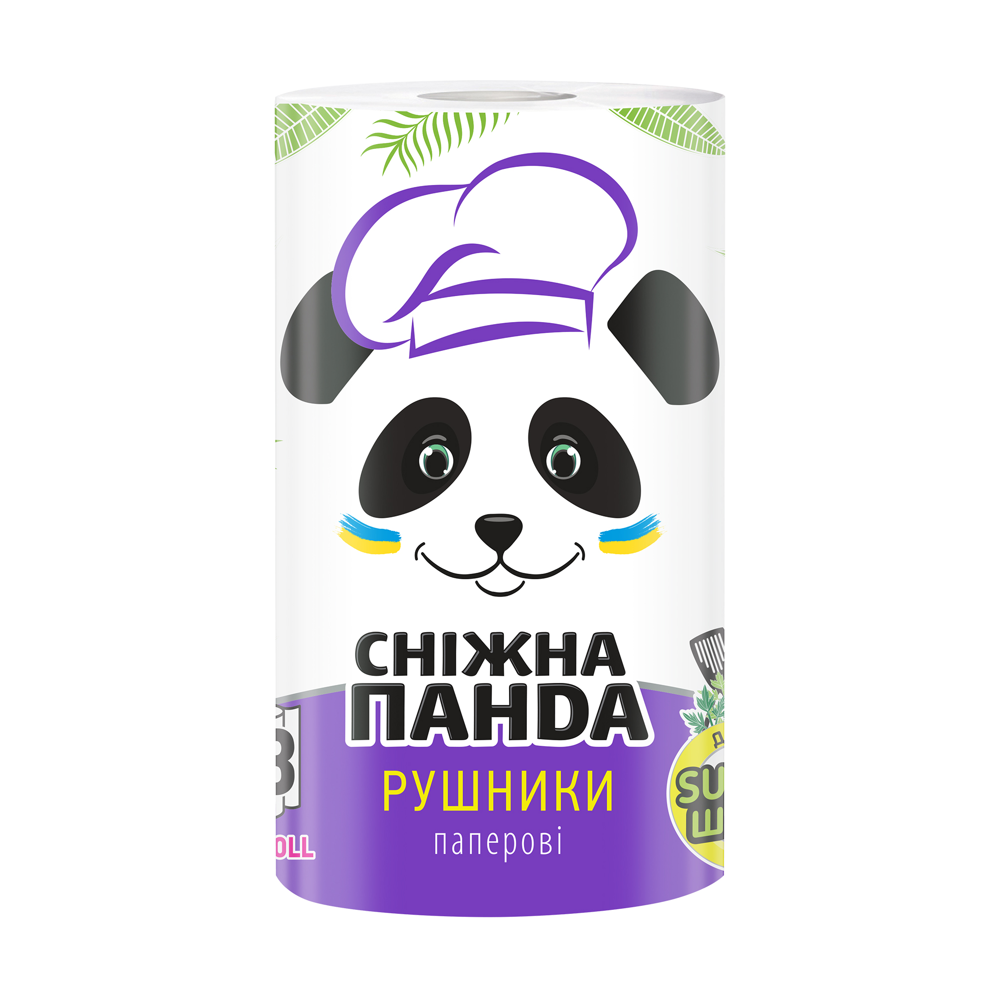 

Рушники паперові Сніжна Панда Big Roll 2-шарові 276 відривів, 1 шт