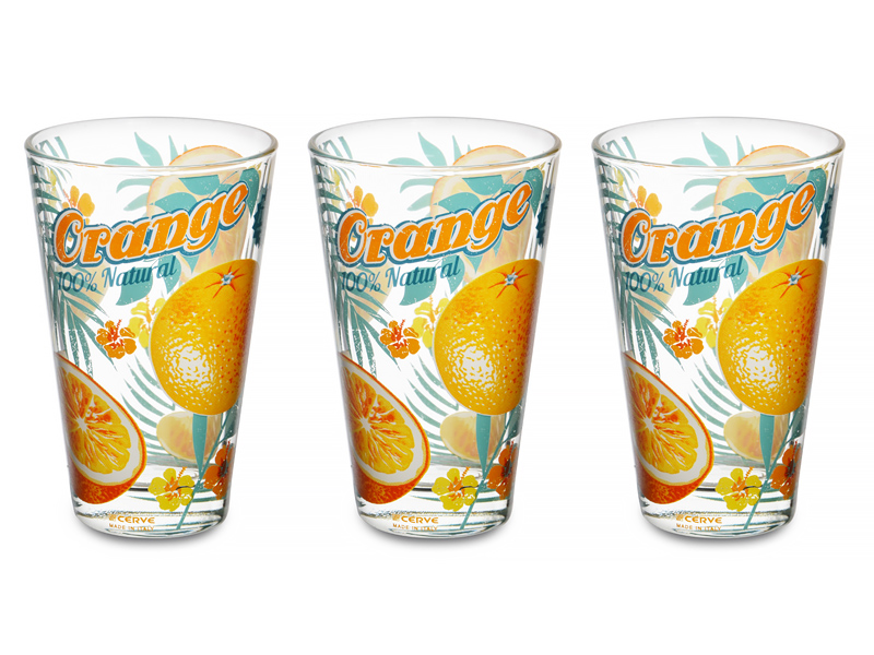 

Набір склянок Cerve Апельсин, 3шт., 310мл,650-632