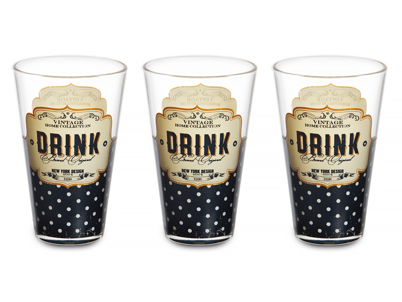 

Набір склянок Cerve Ретро, 3шт., 310мл,650-651