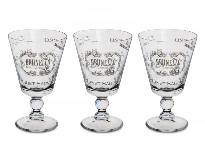 

Набір келихів Cerve White Text, 3шт., 315мл,650-663