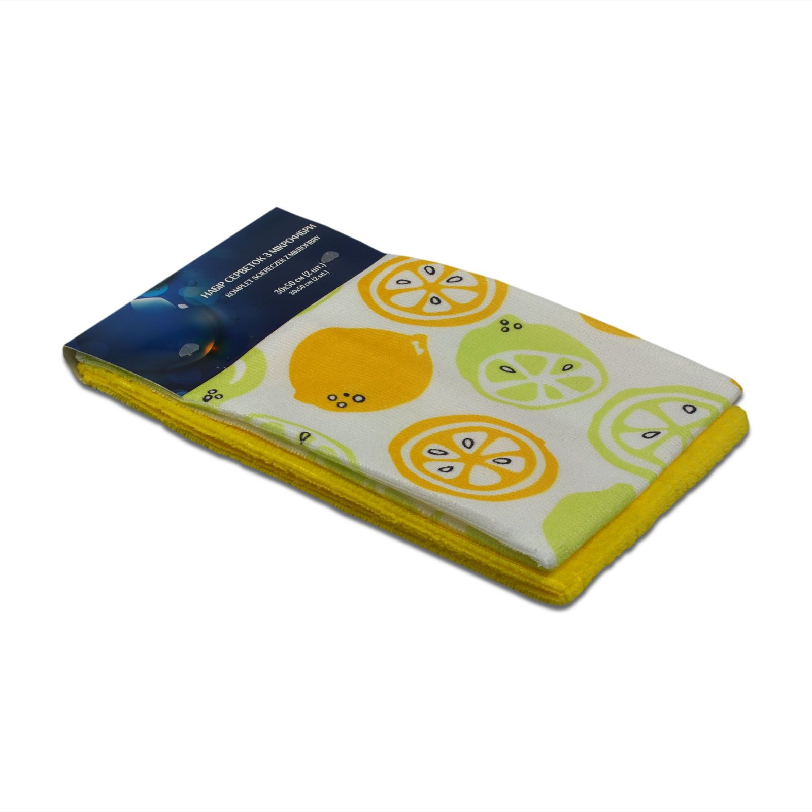 

Набір серветок з мікрофібри Home line 30х50 см 2 шт 131974