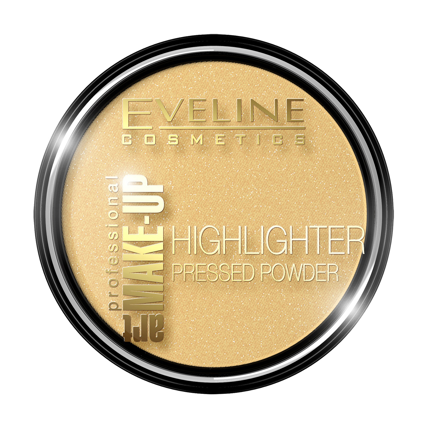 

Розсвітлююча пудра для обличчя і тіла Eveline Art Professional Make-Up Highlighter тон 55 Gold, 12г