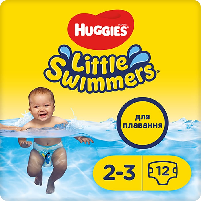 

Підгузки для плавання Huggies Little Swimmers розмір 2-3 (3-8 кг), 12 шт