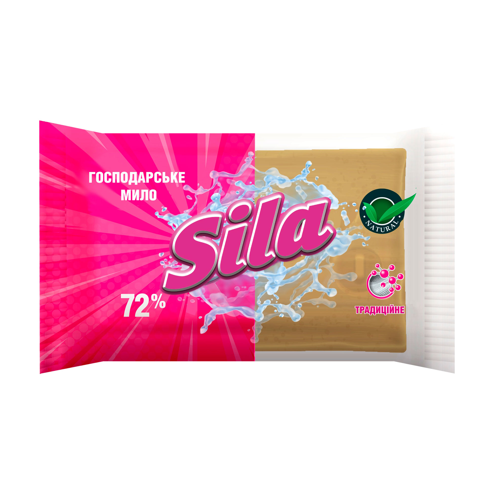 

Господарське тверде мило Sila 72%, 140 г