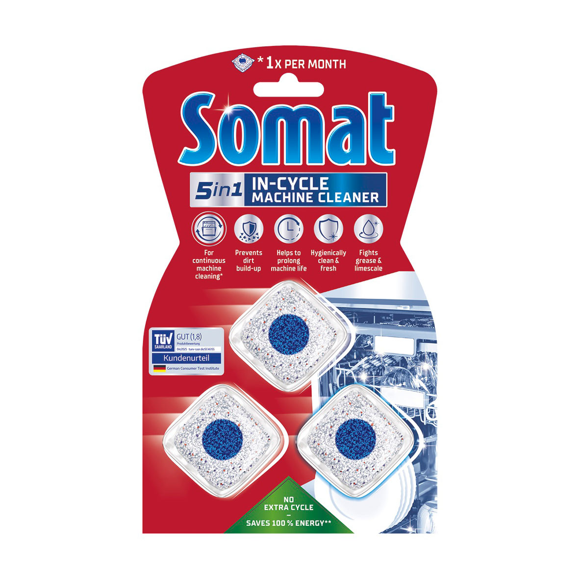 

Засіб по догляду за посудомийною машиною Somat Machine Cleaner, 3 шт