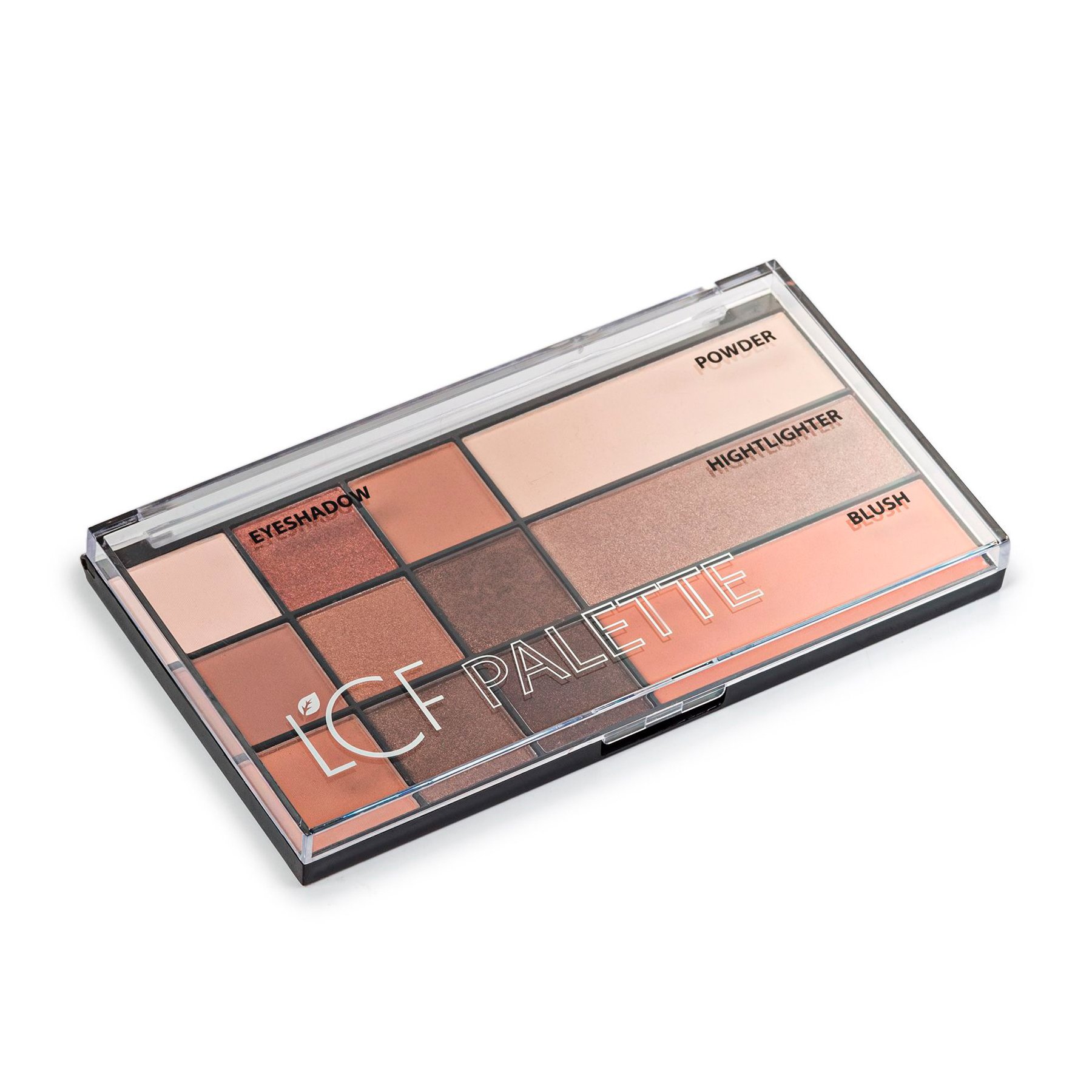 

Уцінка! Палетка для обличчя LCF Palette (тіні + рум'яна + пудра + хайлайтер) тон 1, 22 г