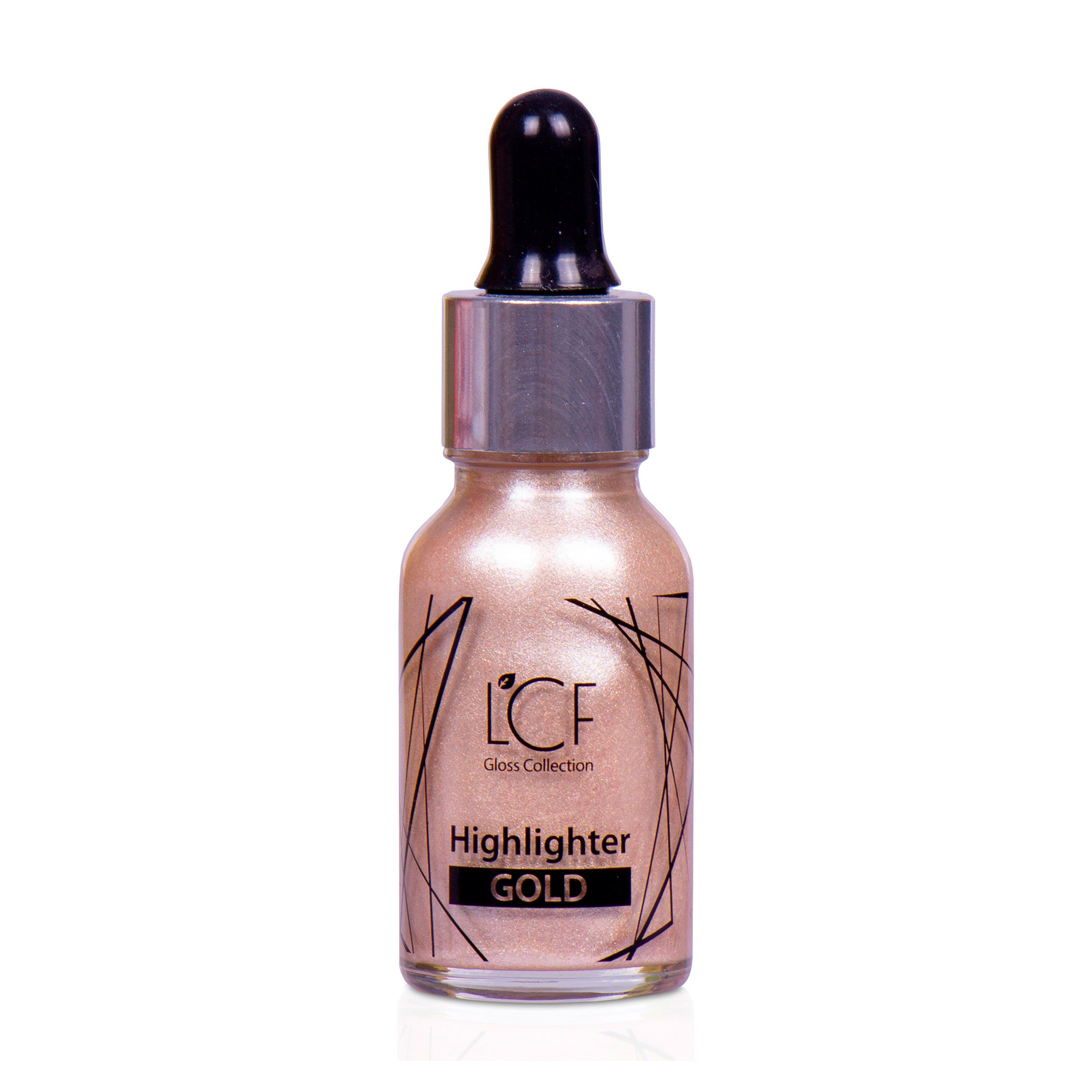 

Рідкий хайлайтер для обличчя LCF Gloss Collection Highlighter Gold, 15 мл