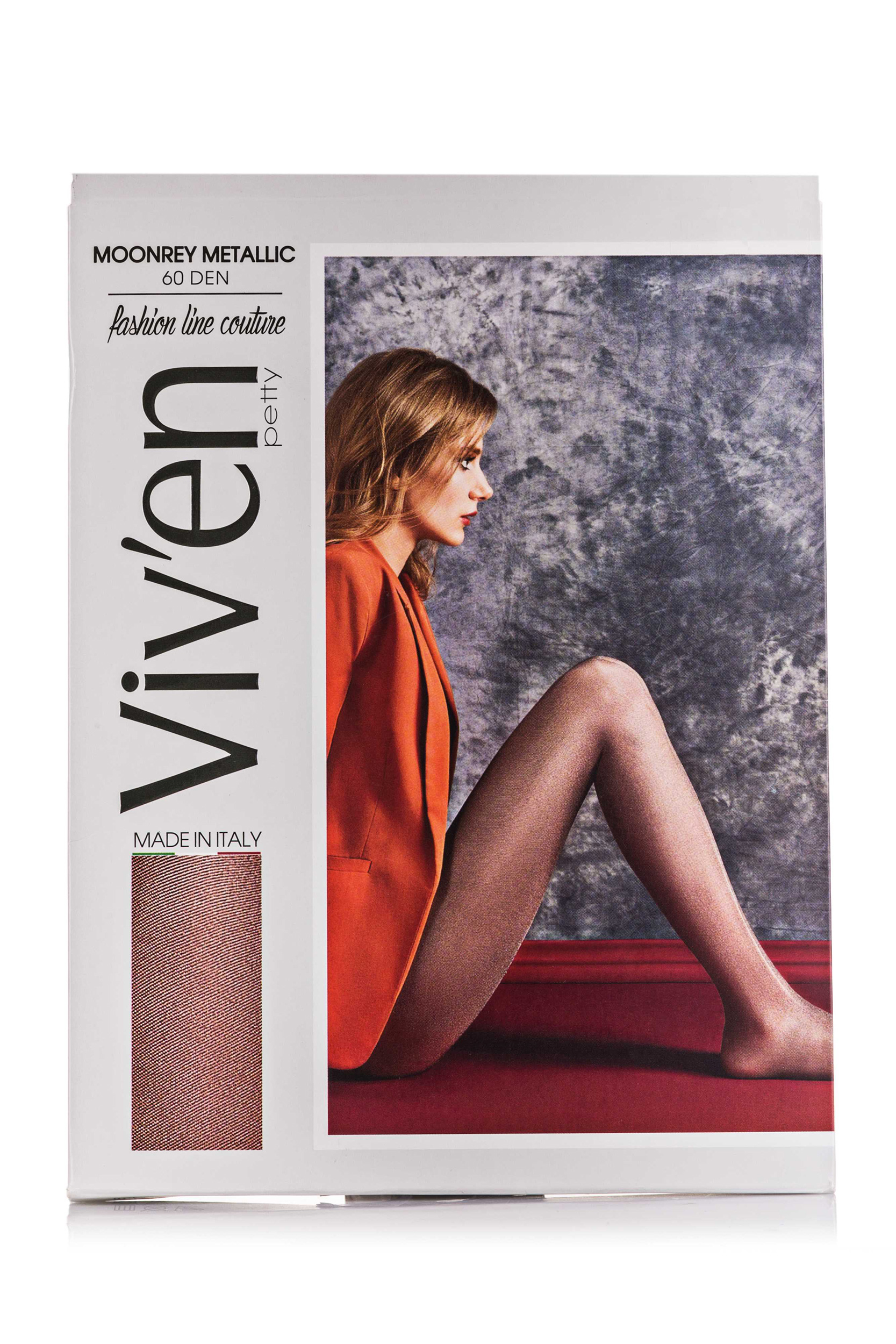 

Колготи жіночі TM Viv’en petty MOONREY METALLIC 60 ден сірий р.2