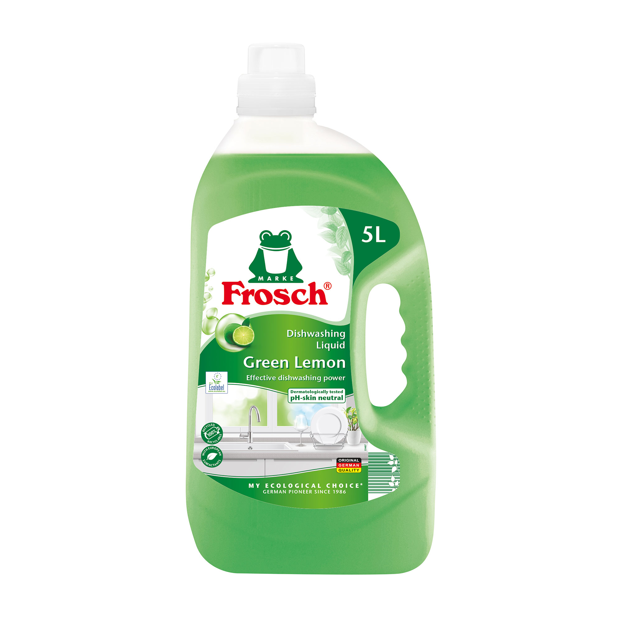 

Уцінка! Засіб для миття посуду Frosch Зелений лимон, 5 л