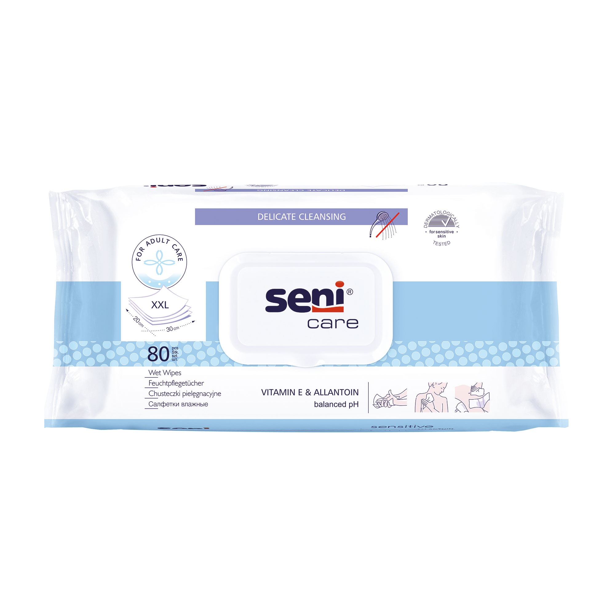 

Вологі серветки Seni Care, 80 шт